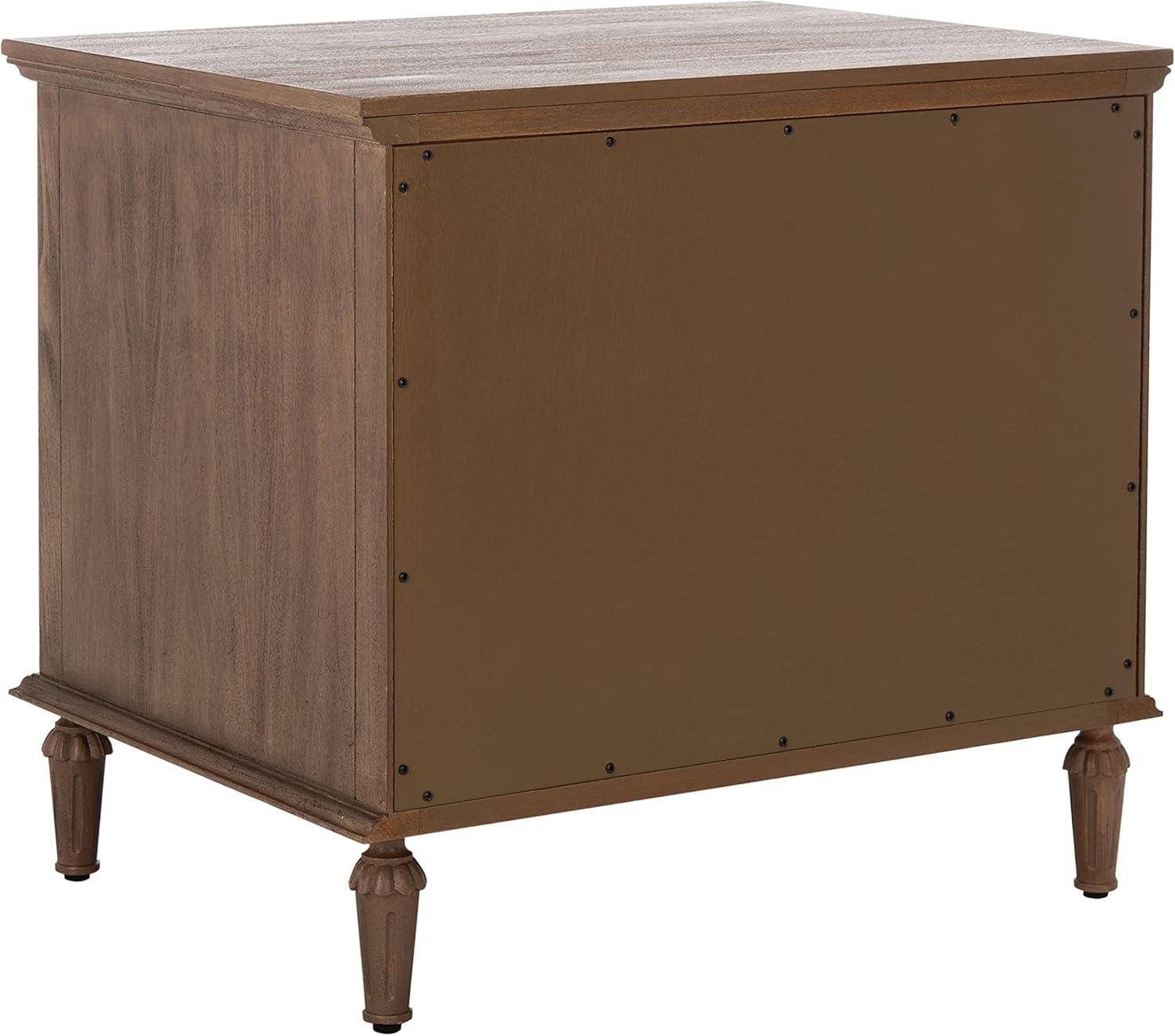 SAFAVIEH Couture Lisabet Contemporary Nightstand with 3 Drawers, Brown