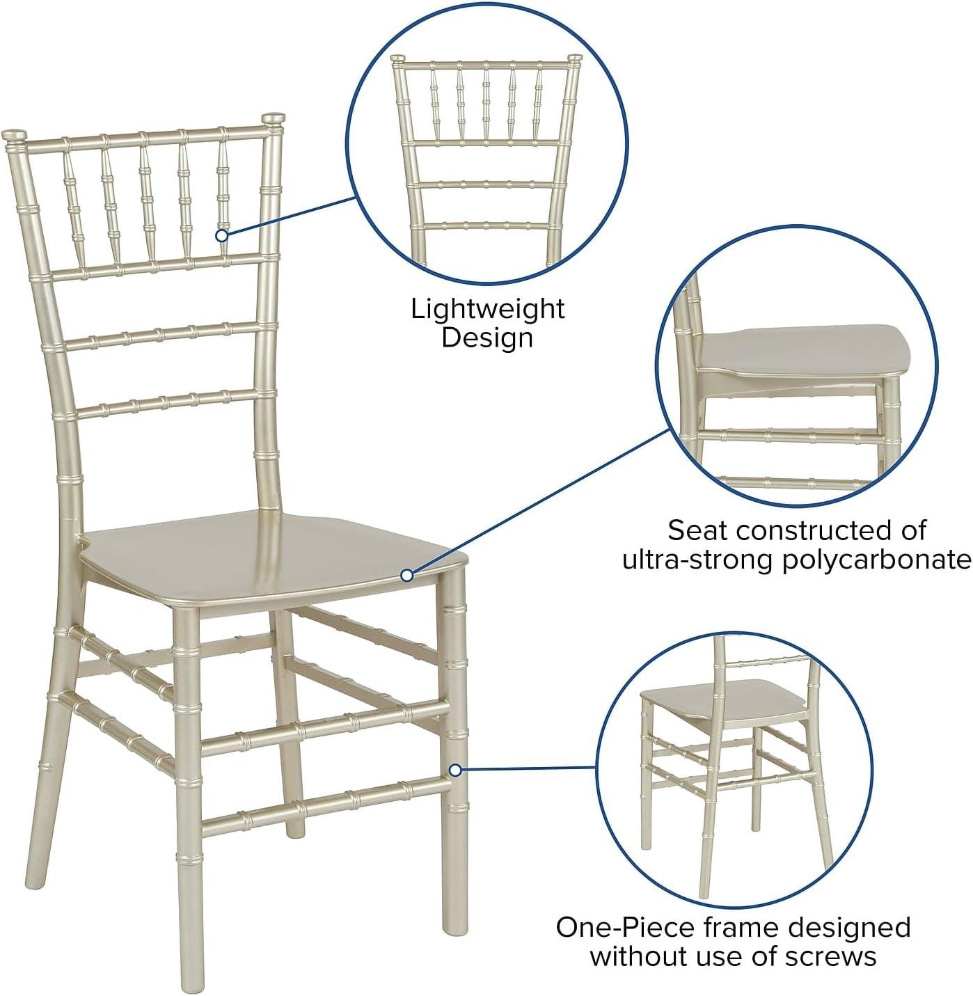 Flash Furniture HERCULES Series Resin Stackable Chiavari Chair