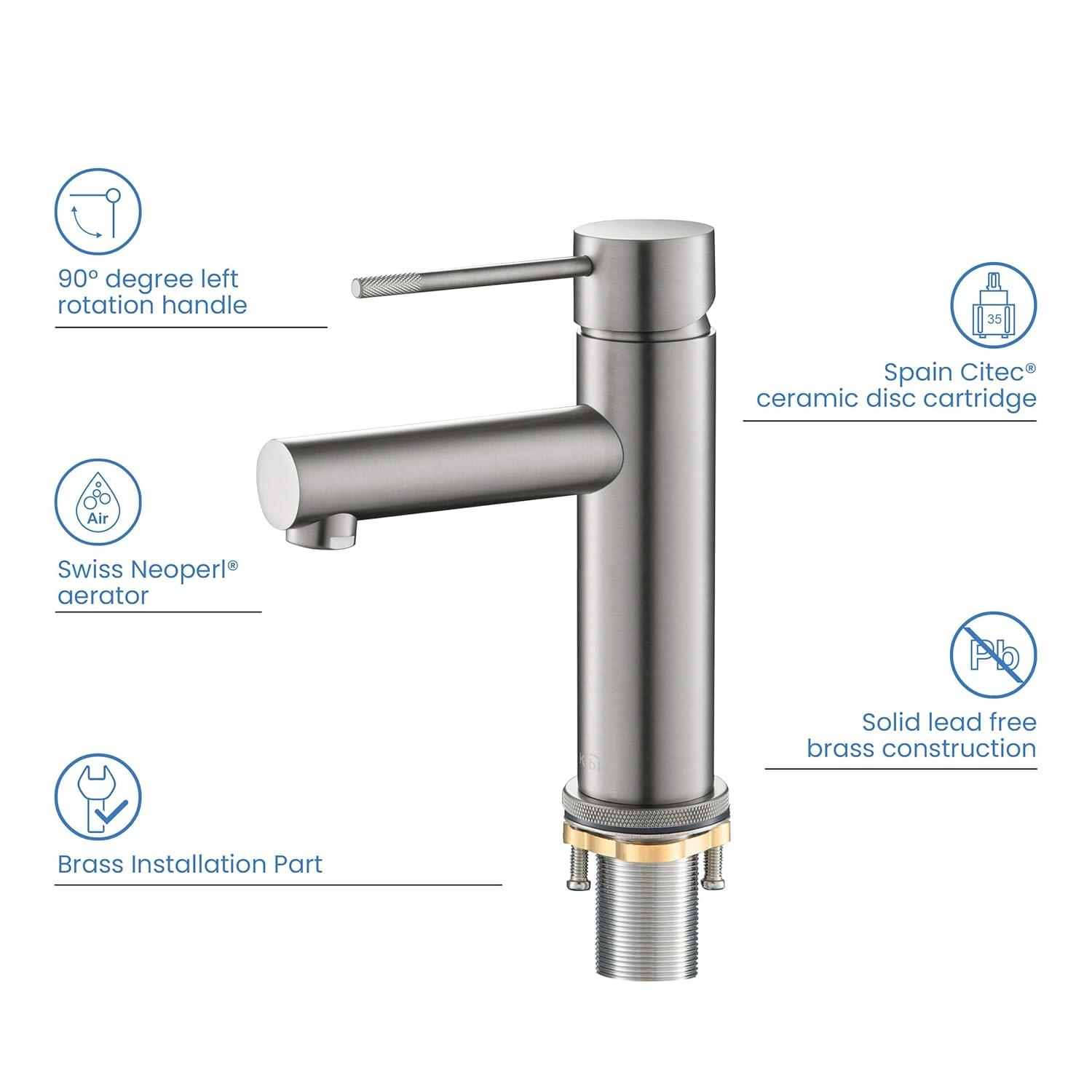 Circular X Single-Hole Single-handle Bathroom Faucet