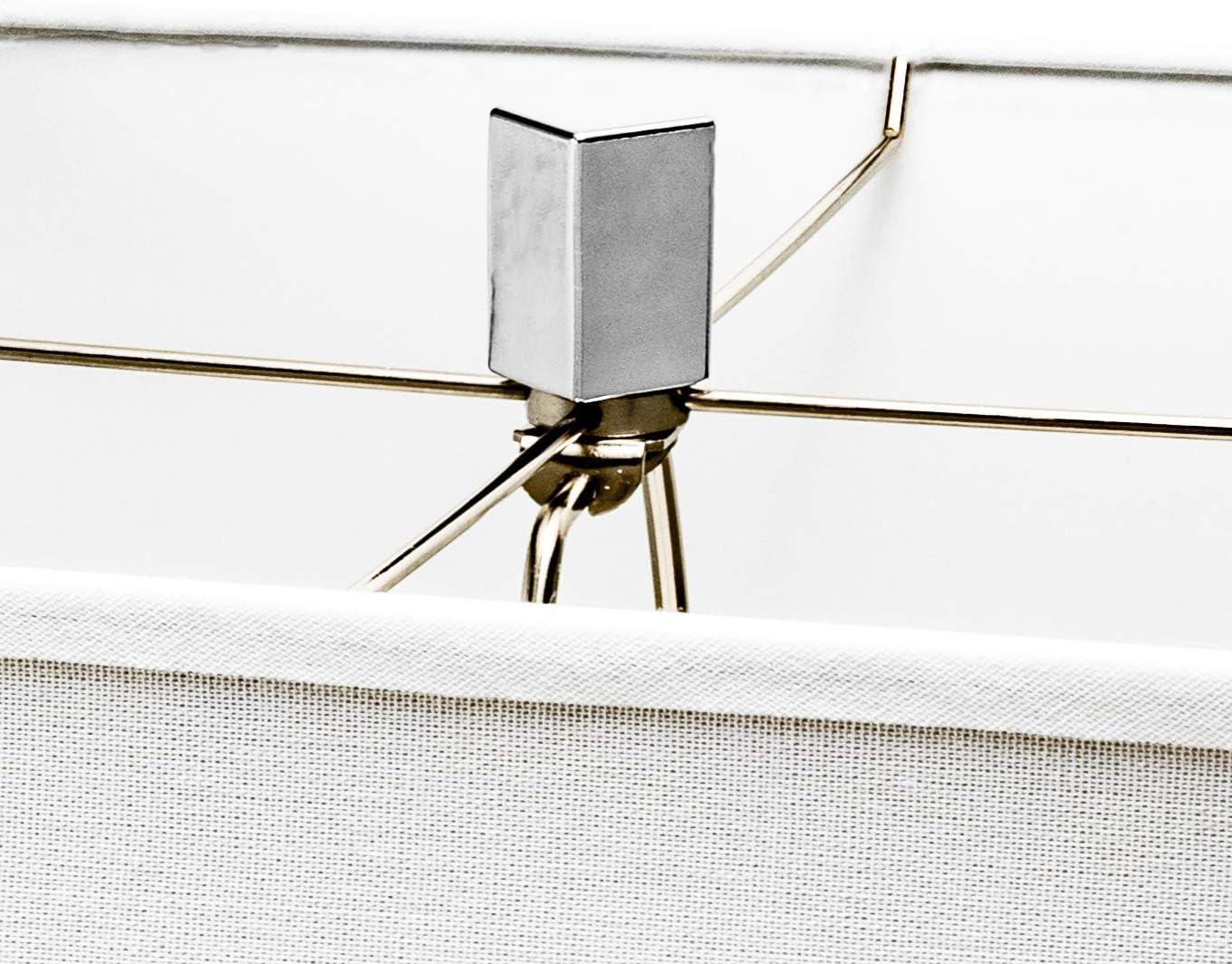 nuLOOM Houston Nickel Mosaic 29" Table Lamp Lighting - Satin Nickel & White 29" H x 13" W x 13" D