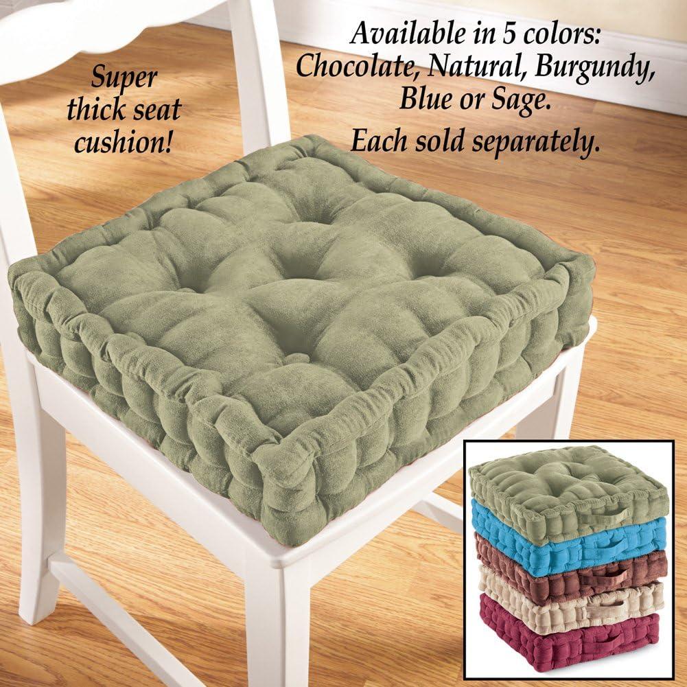 Collections Etc Tufted Support Padded Booster Cushion Brown