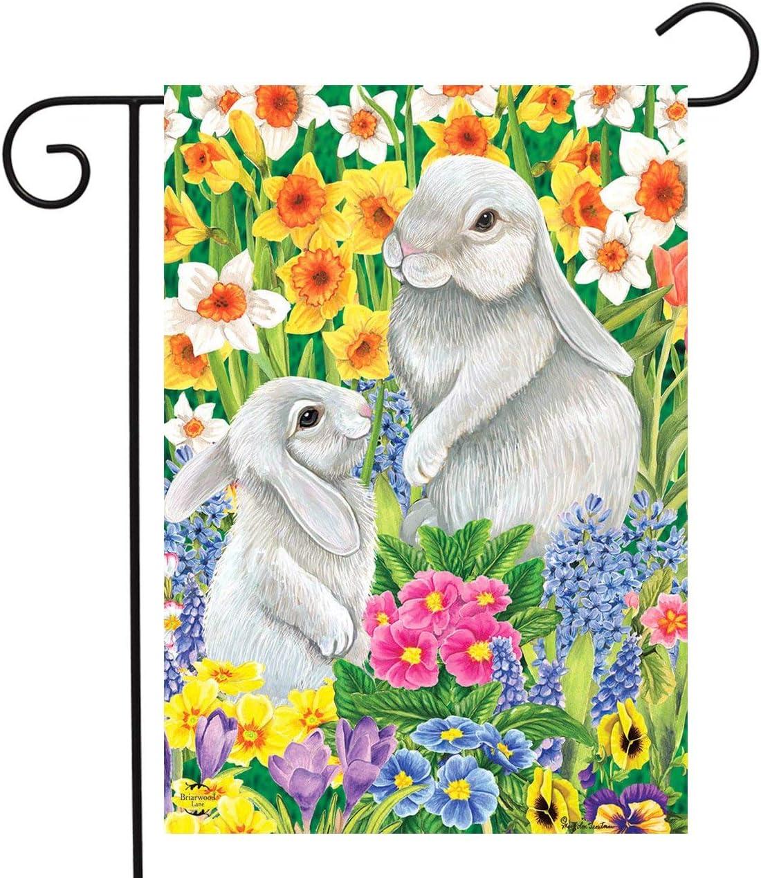 Briarwood Lane Spring Friends Bunnies Garden Flag Easter Floral R