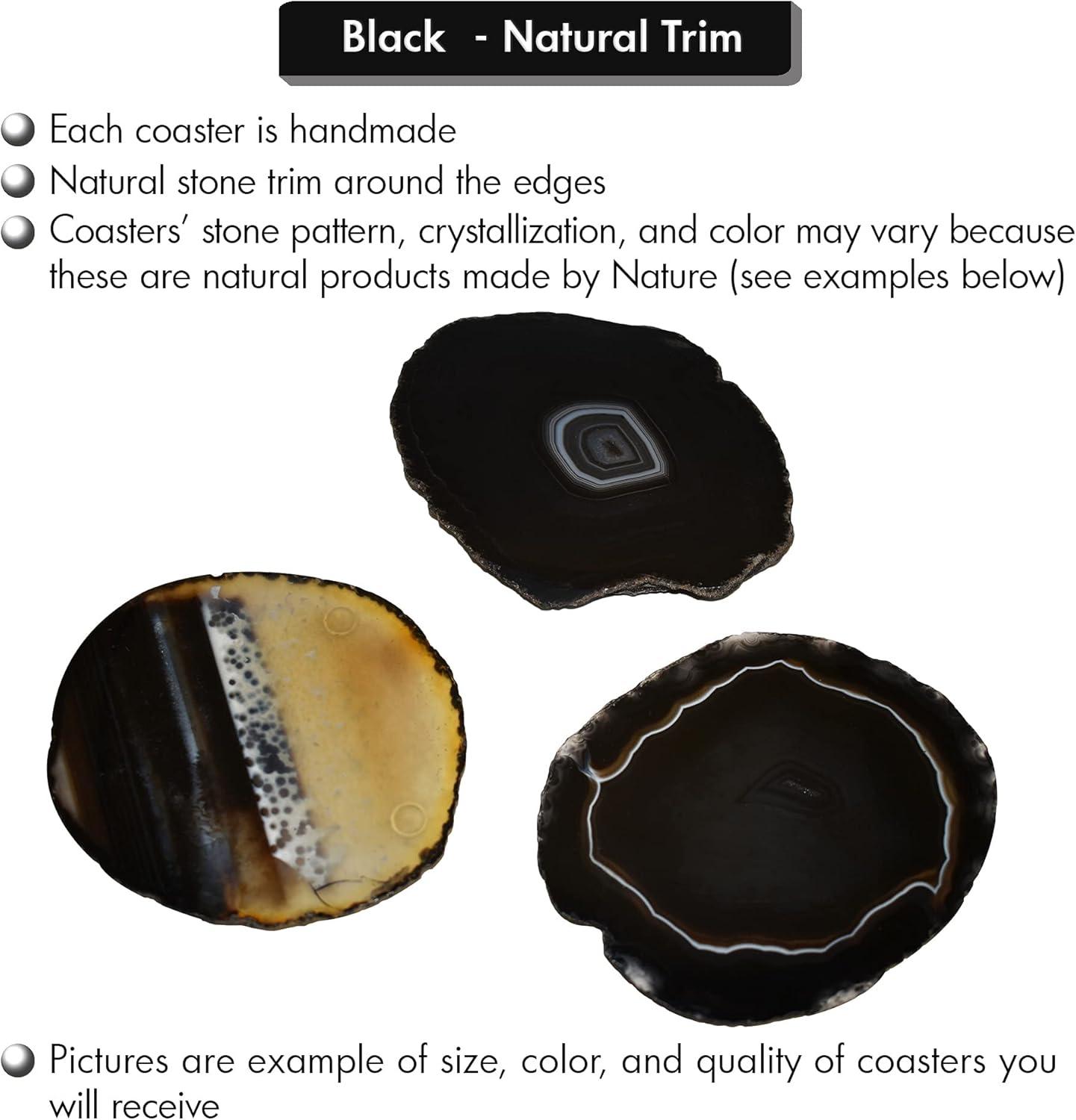 Agate 4 Piece Coaster Set