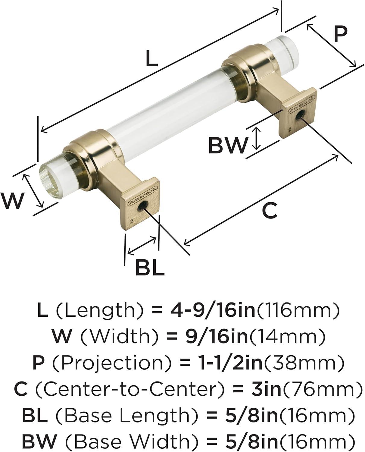 Amerock Glacio Cabinet or Drawer Pull