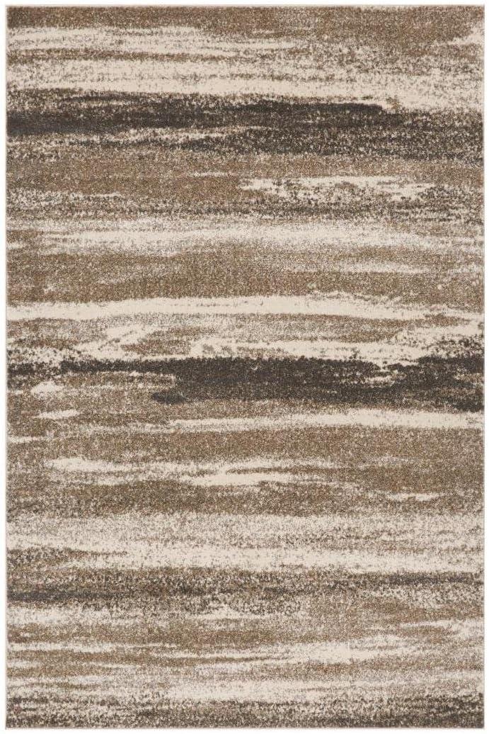 Abstract Brown Area Rug