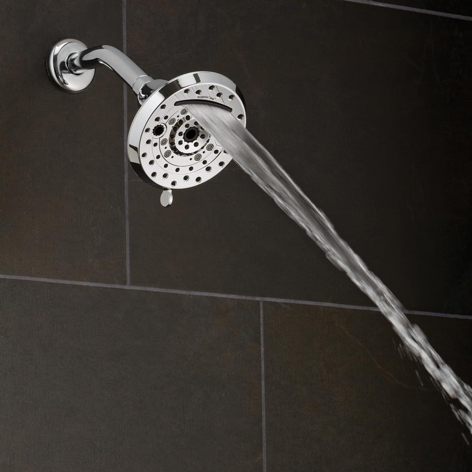 Amp Polished Chrome 5-Inch Wall Mounted Shower Head