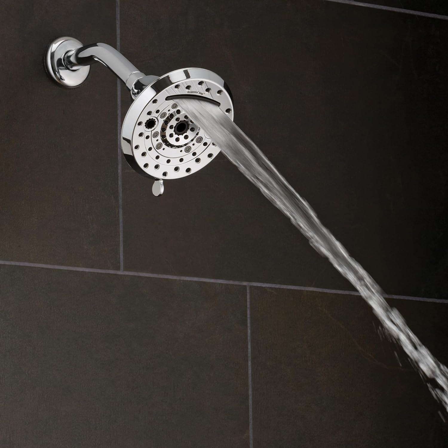 Oxygenics Amp Chrome Fixed Shower Head 1.8-GPM (6.8-LPM)