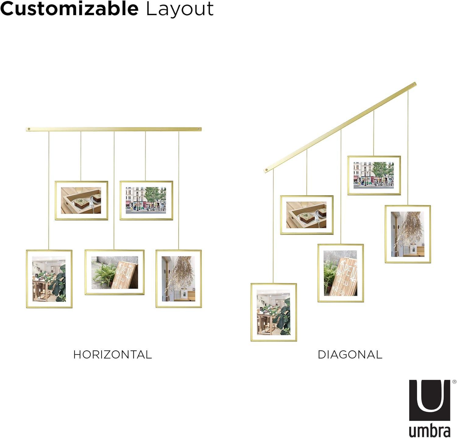 5-Piece Matte Metal Collage Frame Set