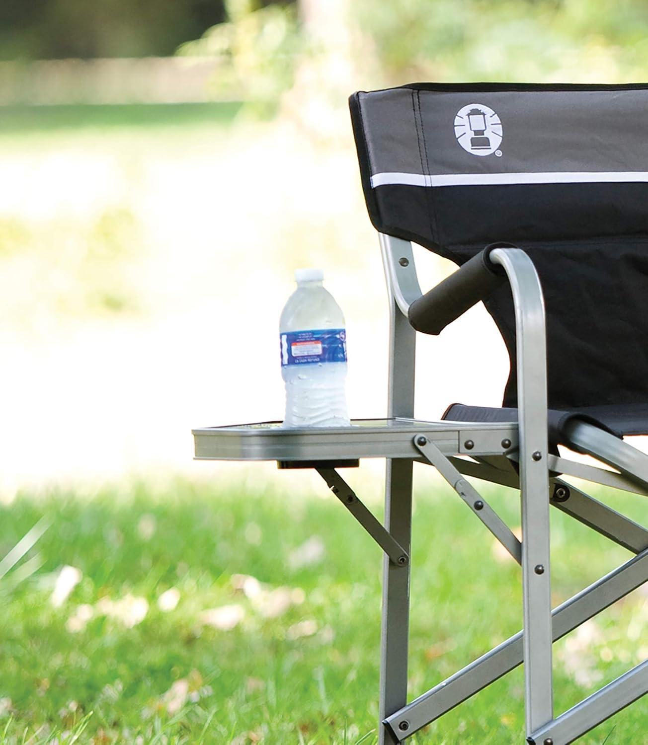 Coleman Aluminum Camping Chair with Side Table