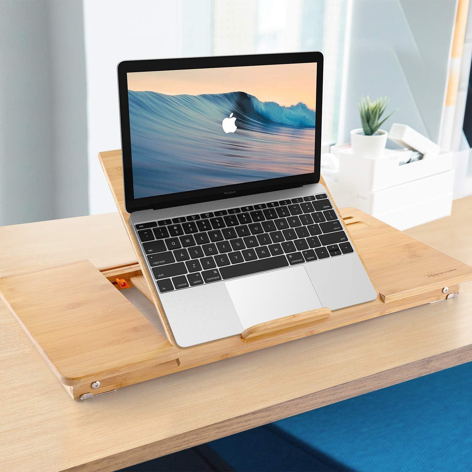 Bamboo Foldable Lap Desks for Laptop, Portable Bed Tray Table, Working,Snack Tray Breakfast Tray Bed Table Drawing Table