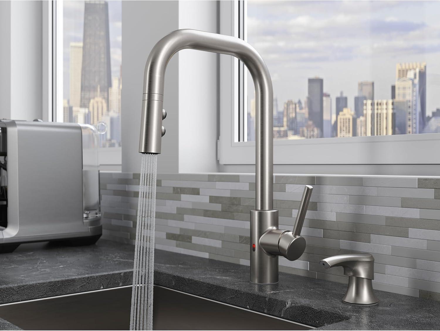 Pfister Zanna 1-Handle Touchless Spot Defense Stainless Steel Kitchen Faucet