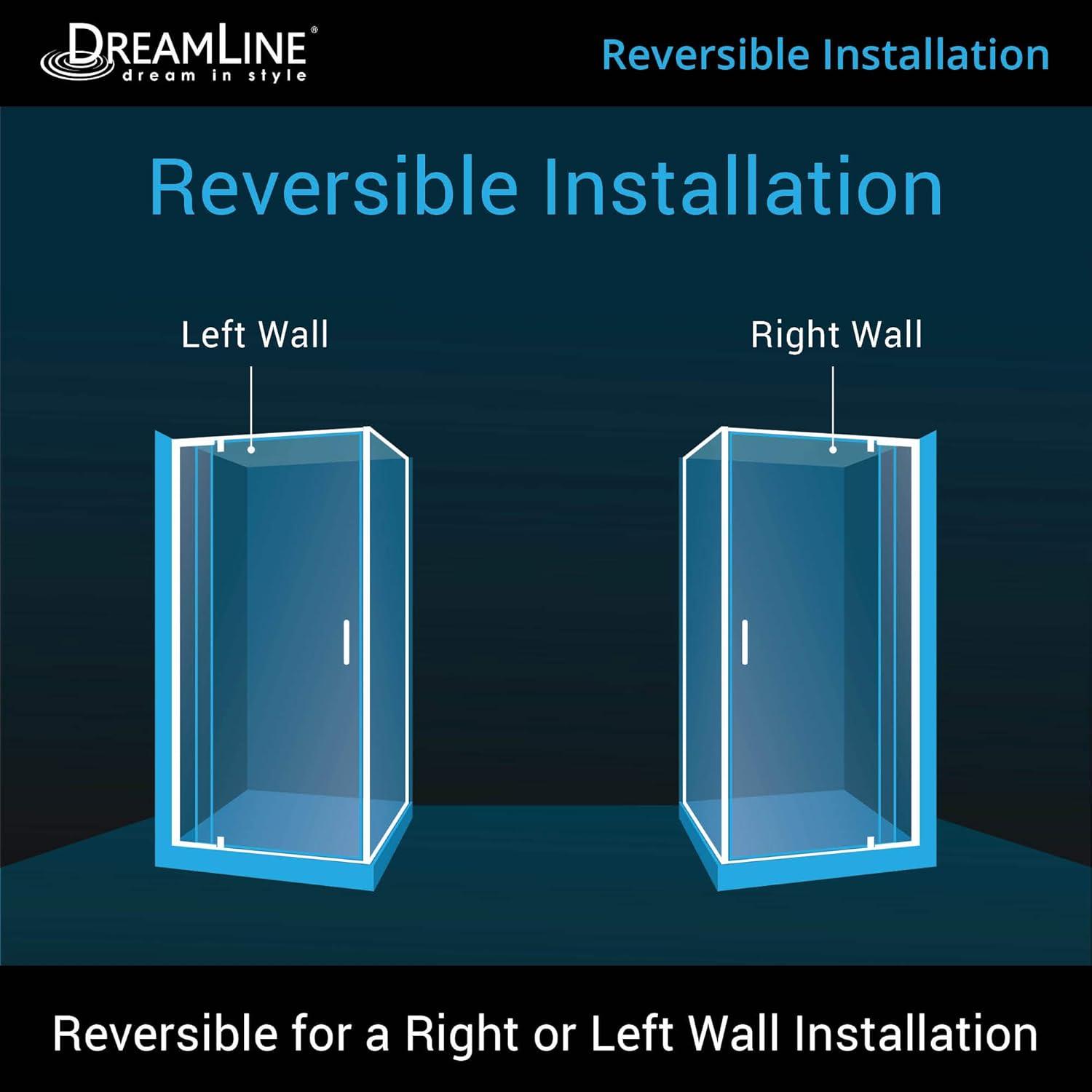 Flex 32.44" x 72" Rectangle Pivot Shower Enclosure