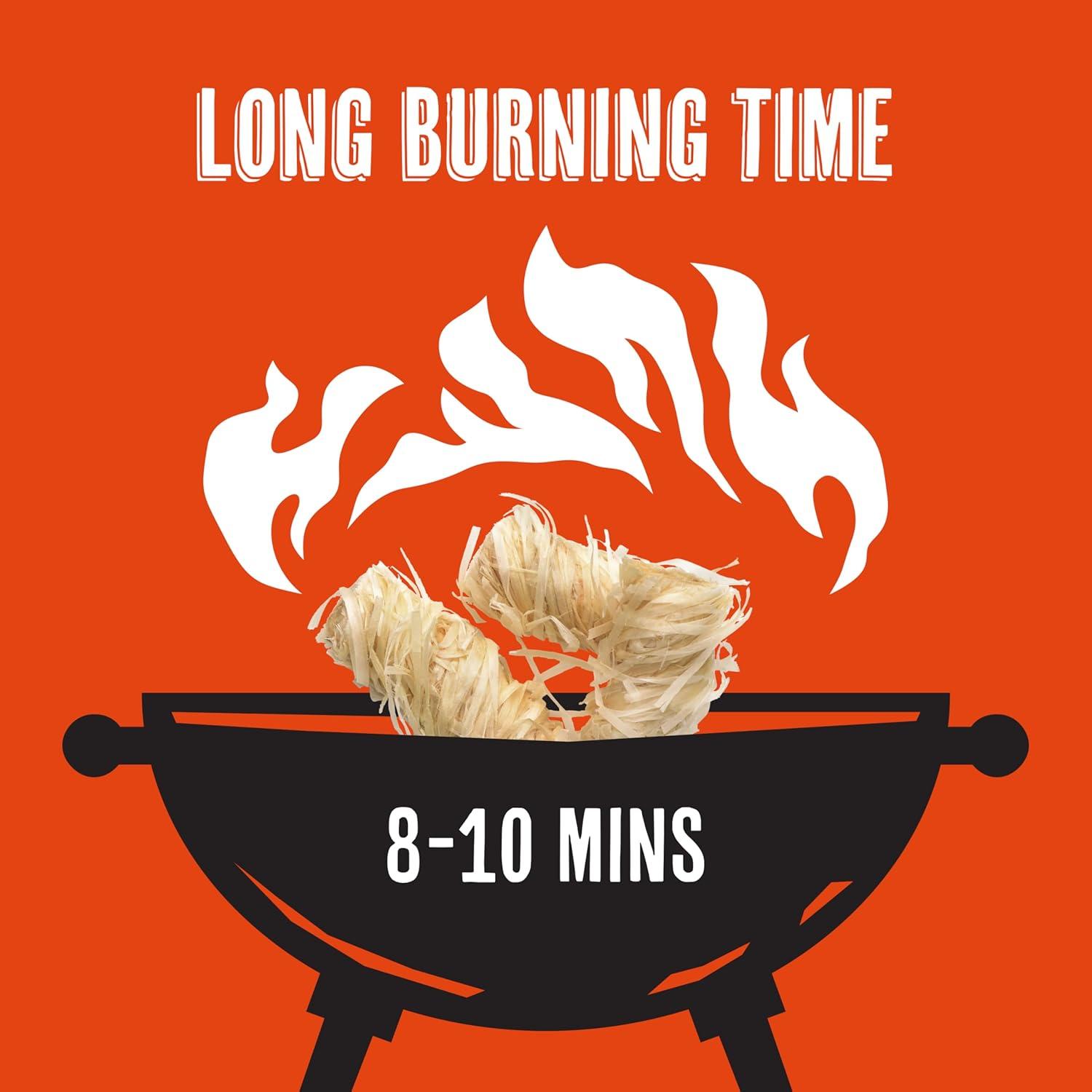 Grill Trade Firestarters - Natural Fire Starters Burn Wood 50 Firelighters