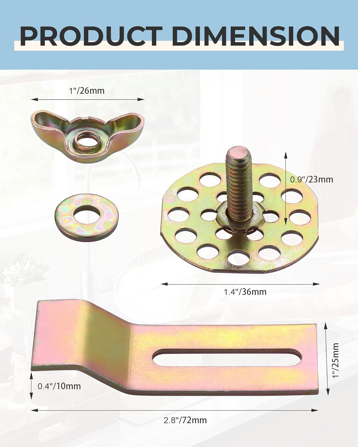 PREMIUM Sink Clips-10 Pack Kit, Undermount Sink Clips, Sink Brackets, Bathroom Sink Clips, Kitchen Sink Clips, Epoxy Sink Clips, Sink Clip, Heavy Duty Sink Clips