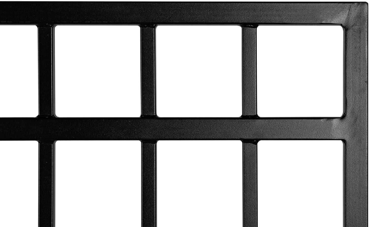 Nuvo Iron 5-ft H x 6-ft W Textured black finish Galvanized steel Containment Gate Spaced picket Fence panel