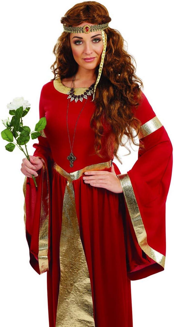 Fun Shack Womens Renaissance Princess Costume Medieval Lady Maiden Fancy Dress Halloween Red XL