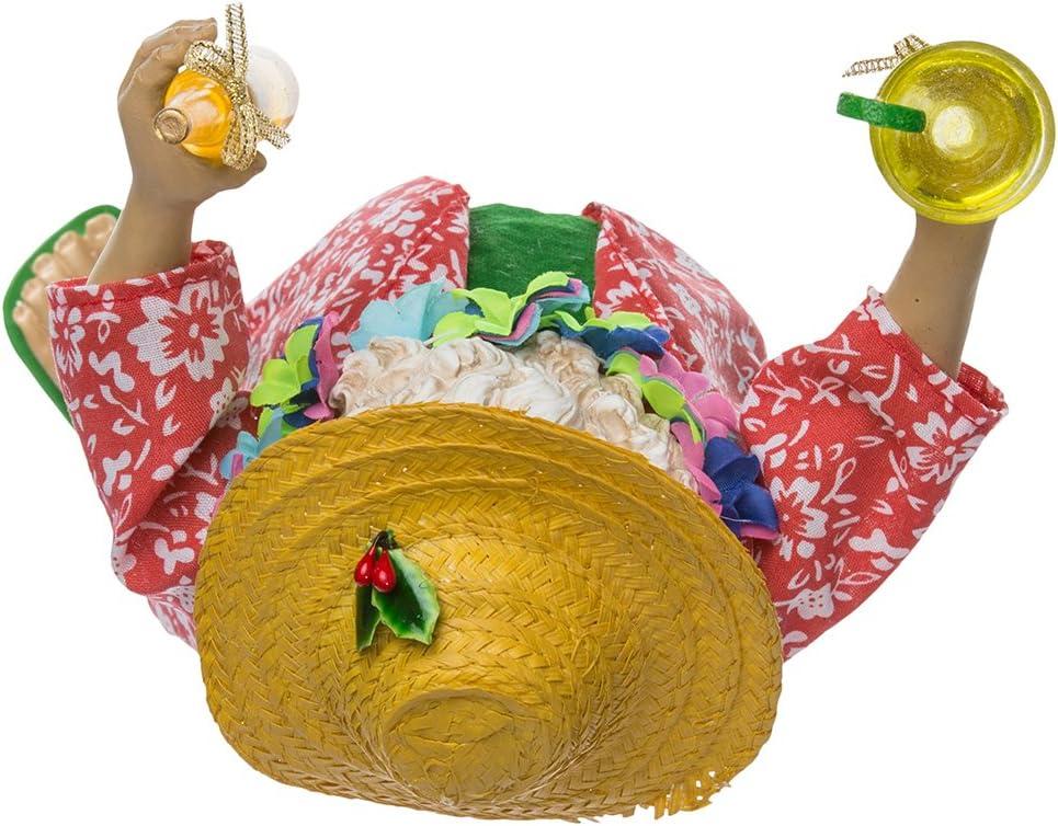 Kurt Adler Fabriche' Beach Santa, 10-Inch, 2-Piece set