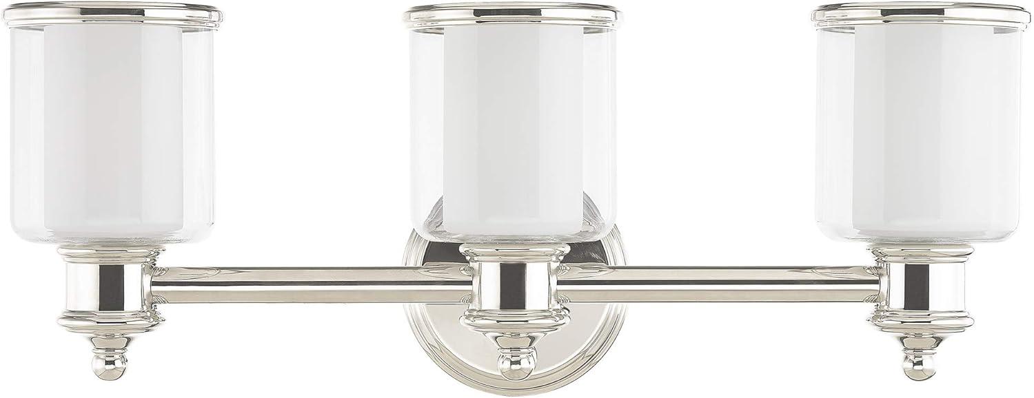 Livex Lighting Middlebush 3 - Light Vanity in  Polished Nickel