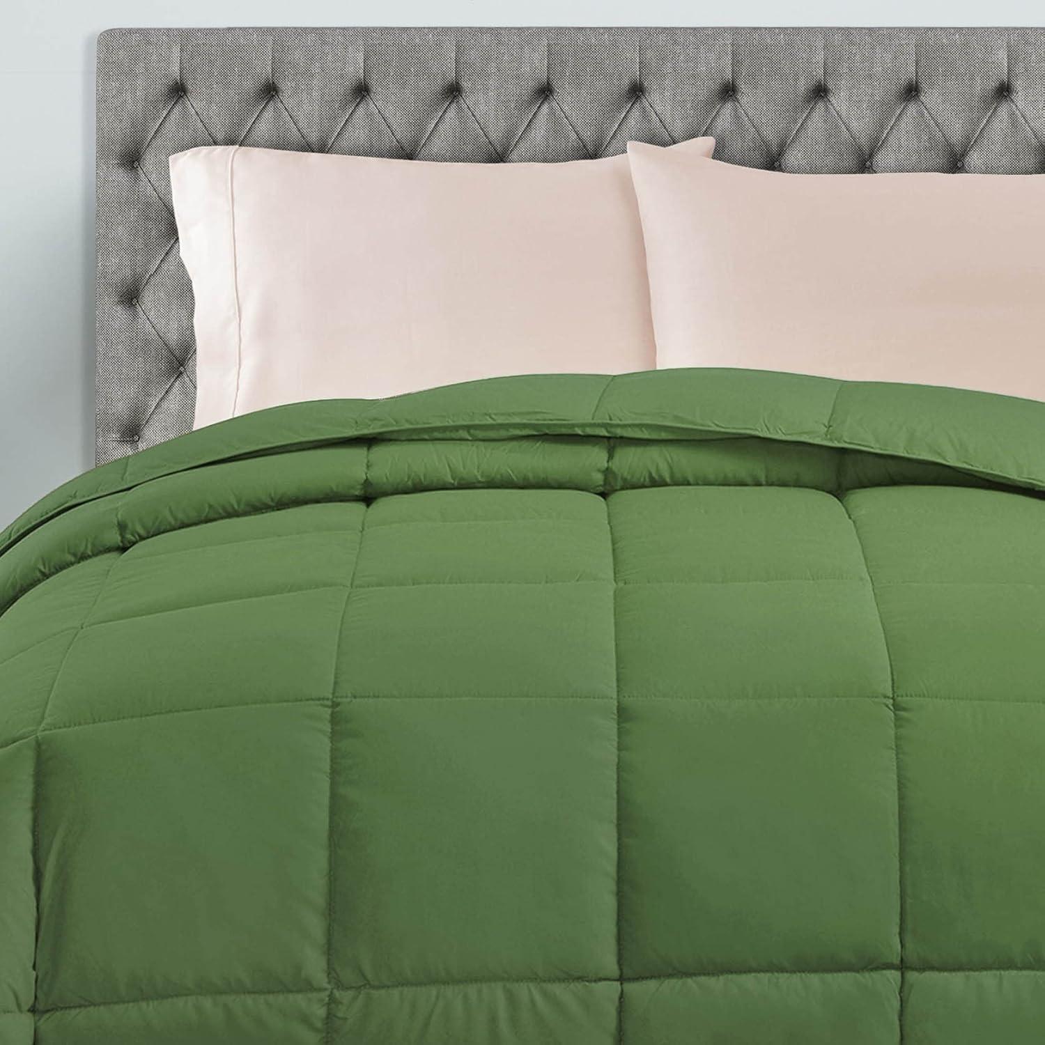 Terrace Green Twin XL Reversible Microfiber Comforter