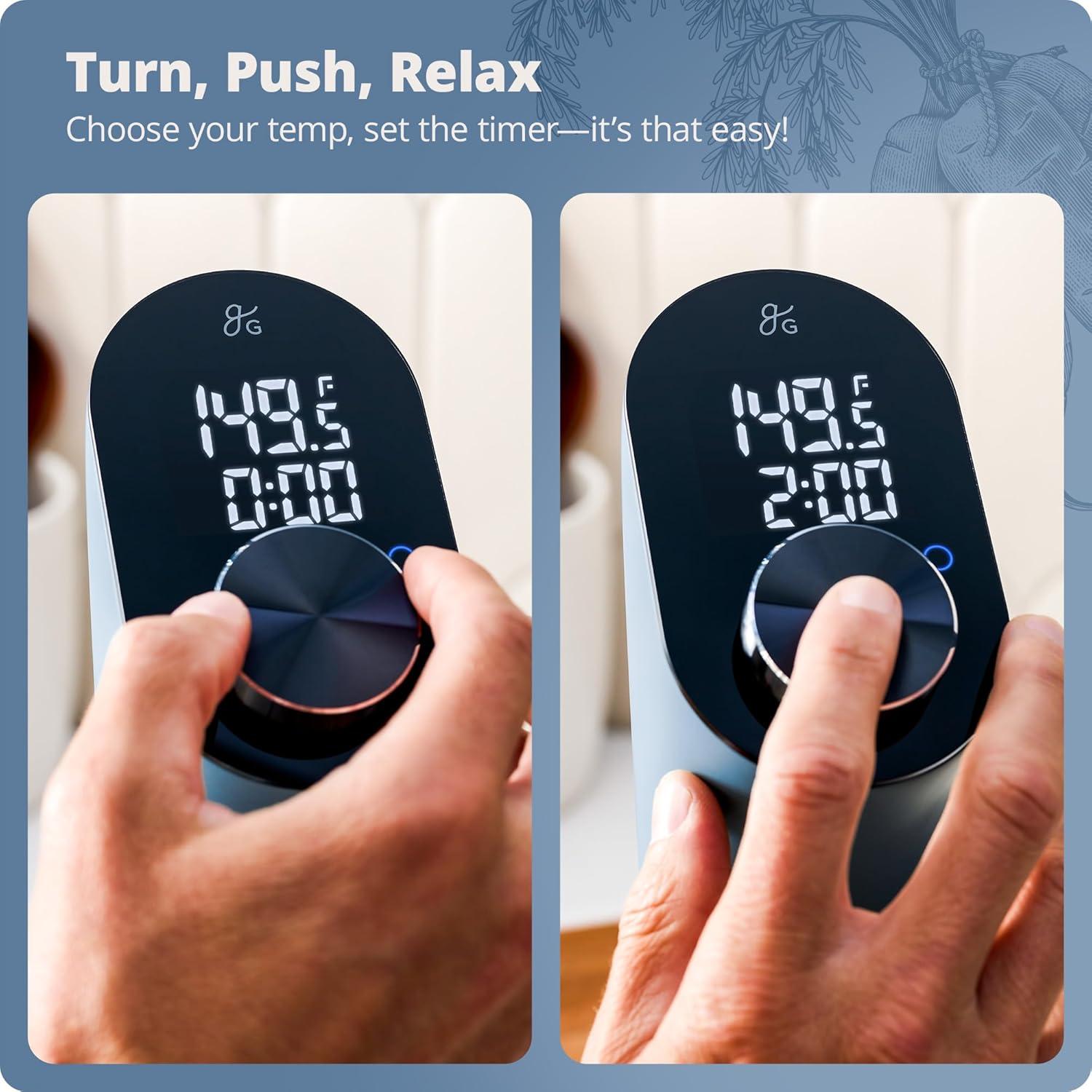 Greater Goods Kitchen Cooking Sous Vide , Immersion Circulator w Brushless Motor (Stone Blue) 100W