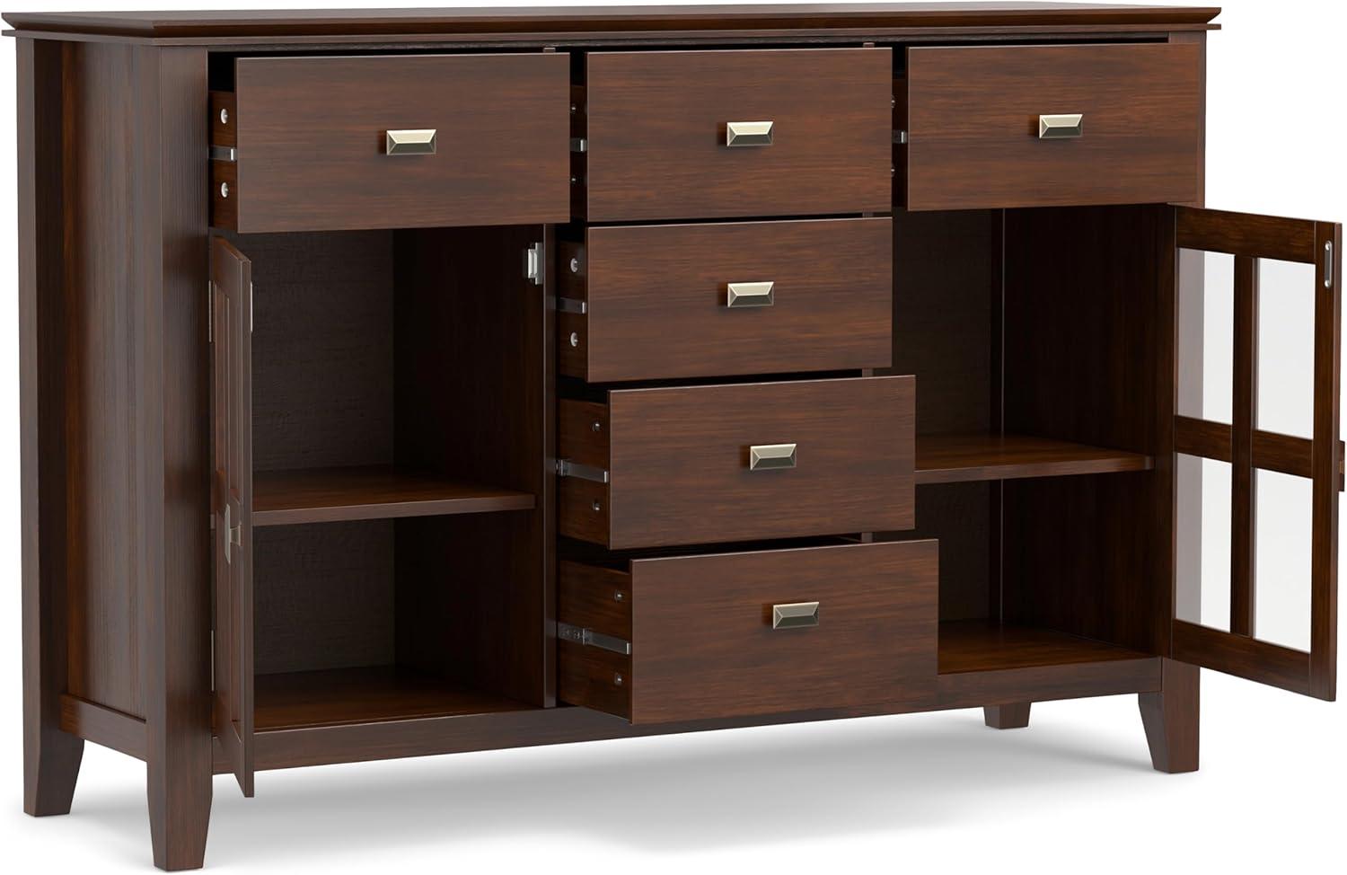 Simpli Home Artisan Sideboard Buffet-Color:Russet Brown