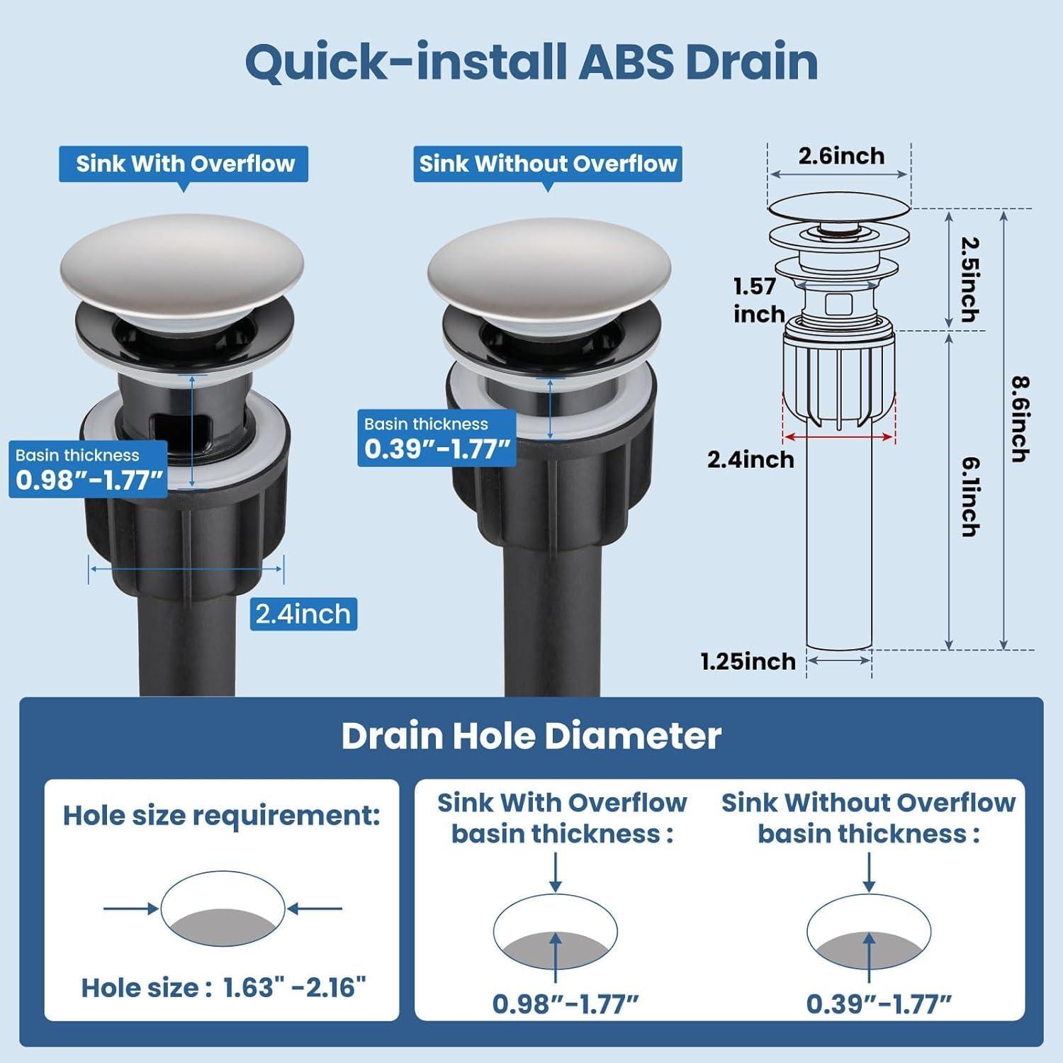 Vessel Sink Faucet Single-handle Bathroom Faucet with Drain Assembly