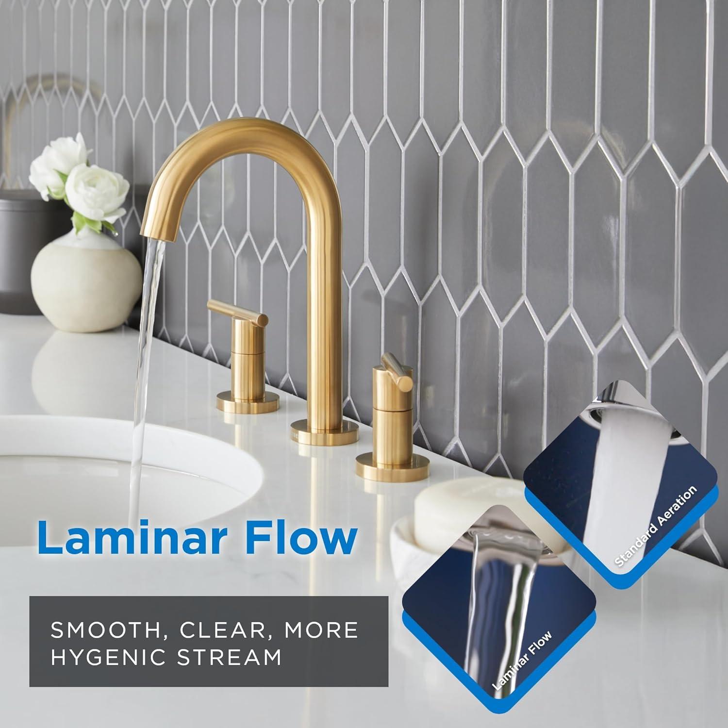 Parma 2-Handle Widespread Bathroom Faucet with Metal Touch Down Drain