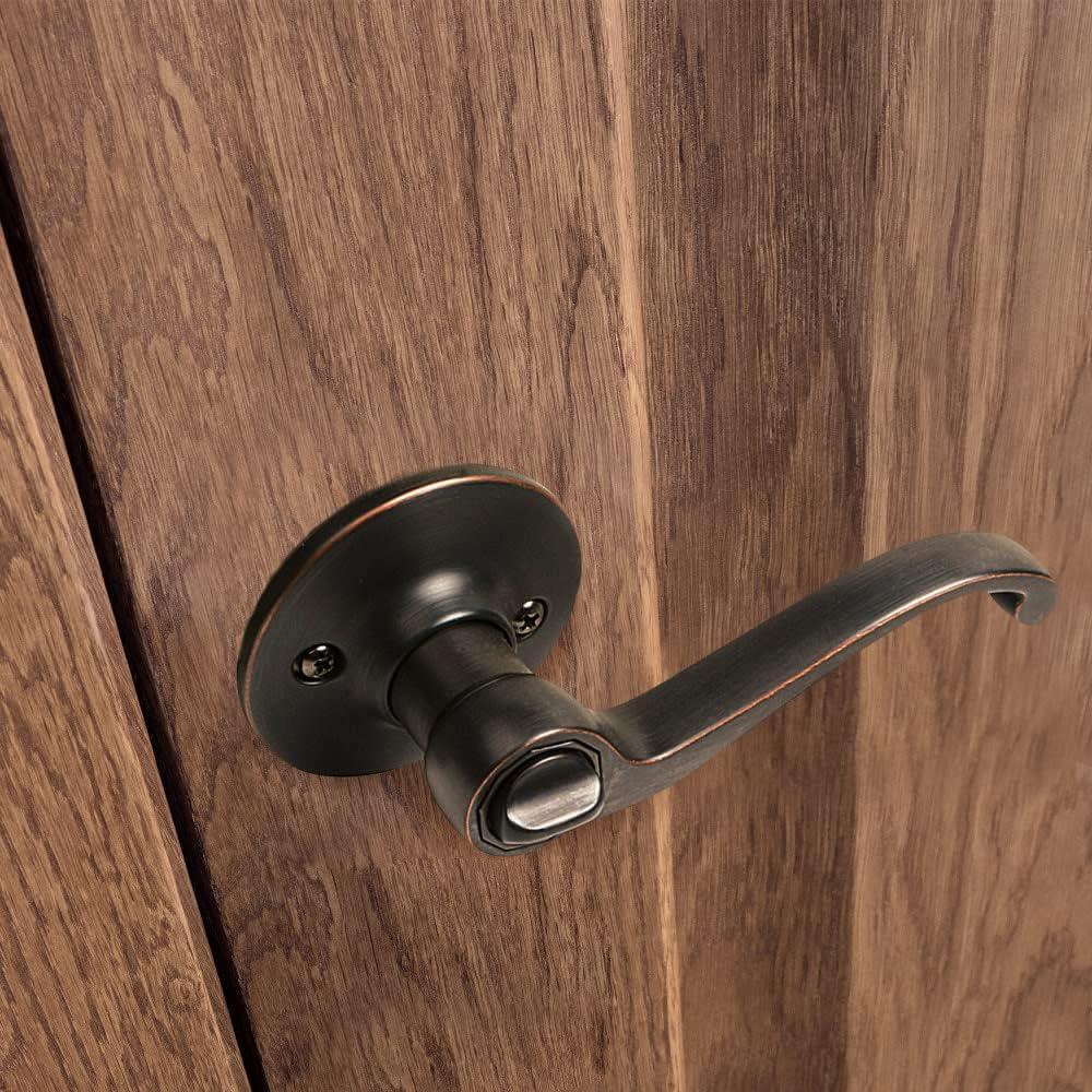 Scroll Privacy Bed/Bath Door Lever