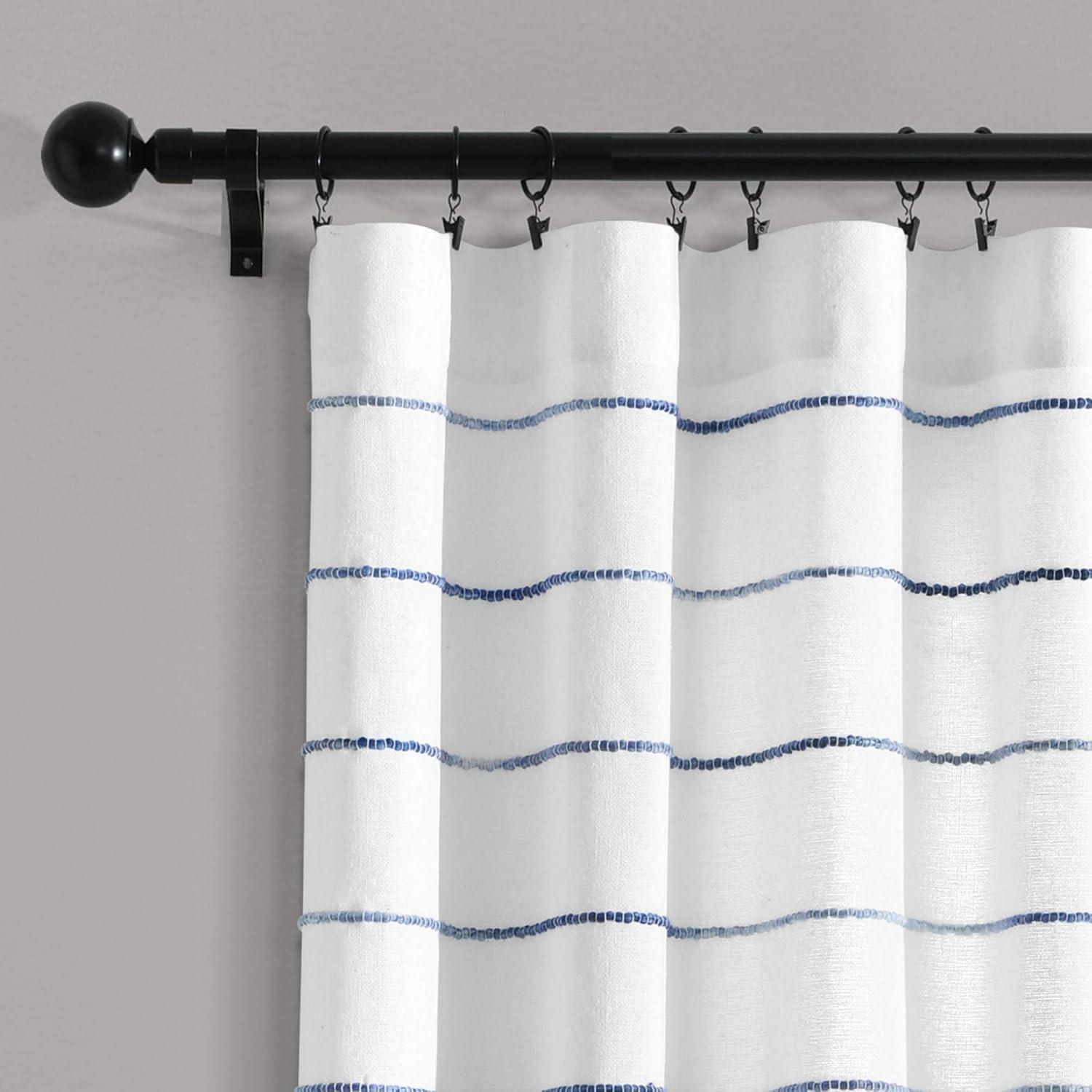 Lush Decor Reyna Semi Sheer Curtain Pair (Set of 2)