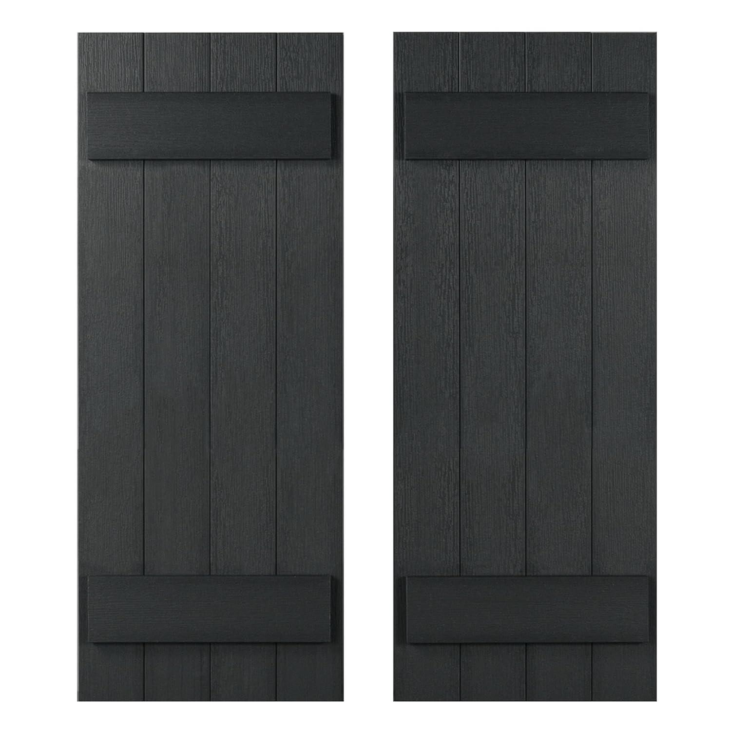 Highwood USA 13.25'' Board & Batten Shutters (Set of 2)