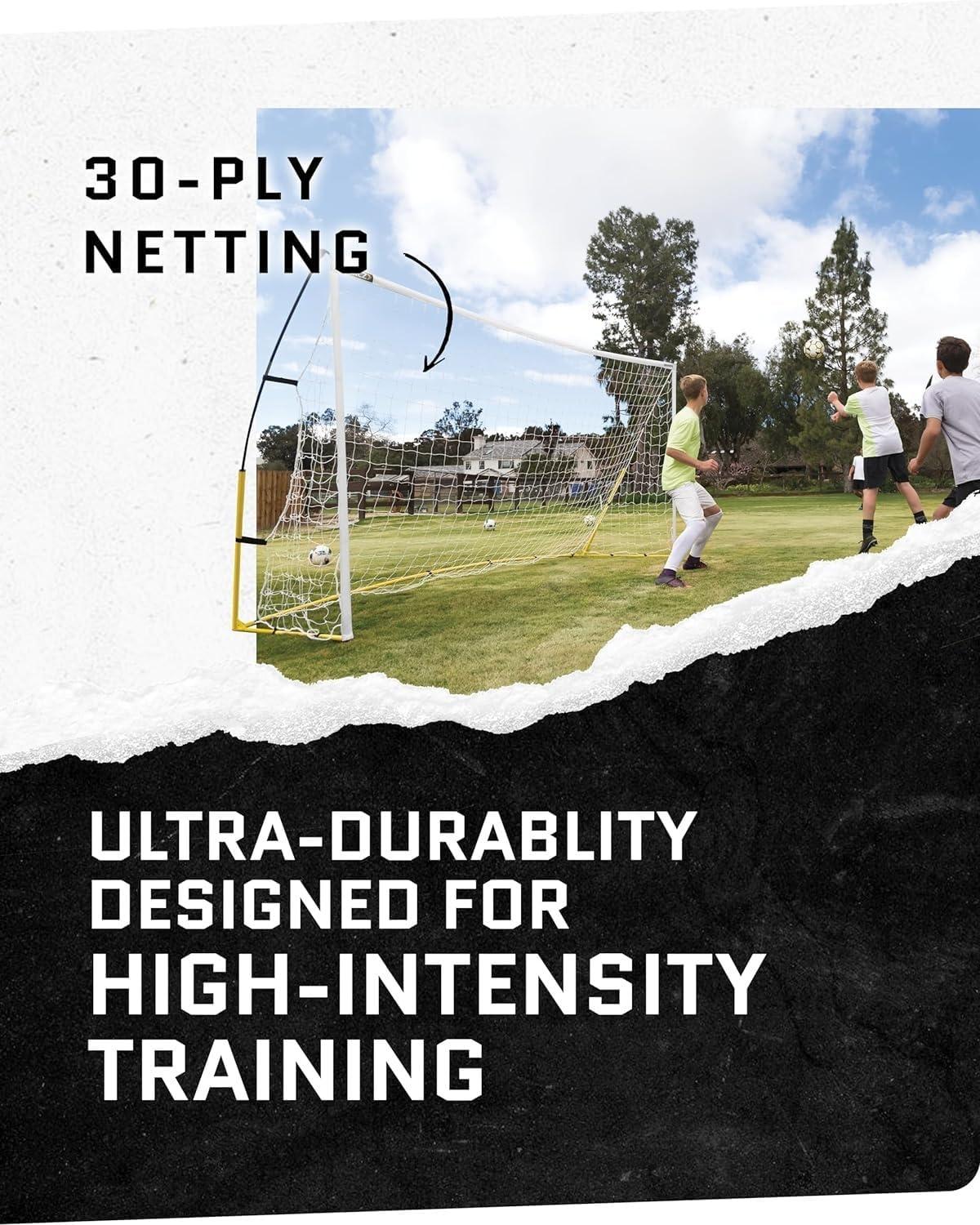 SKLZ Quickster 12' x 6' Soccer Goal - Yellow/White