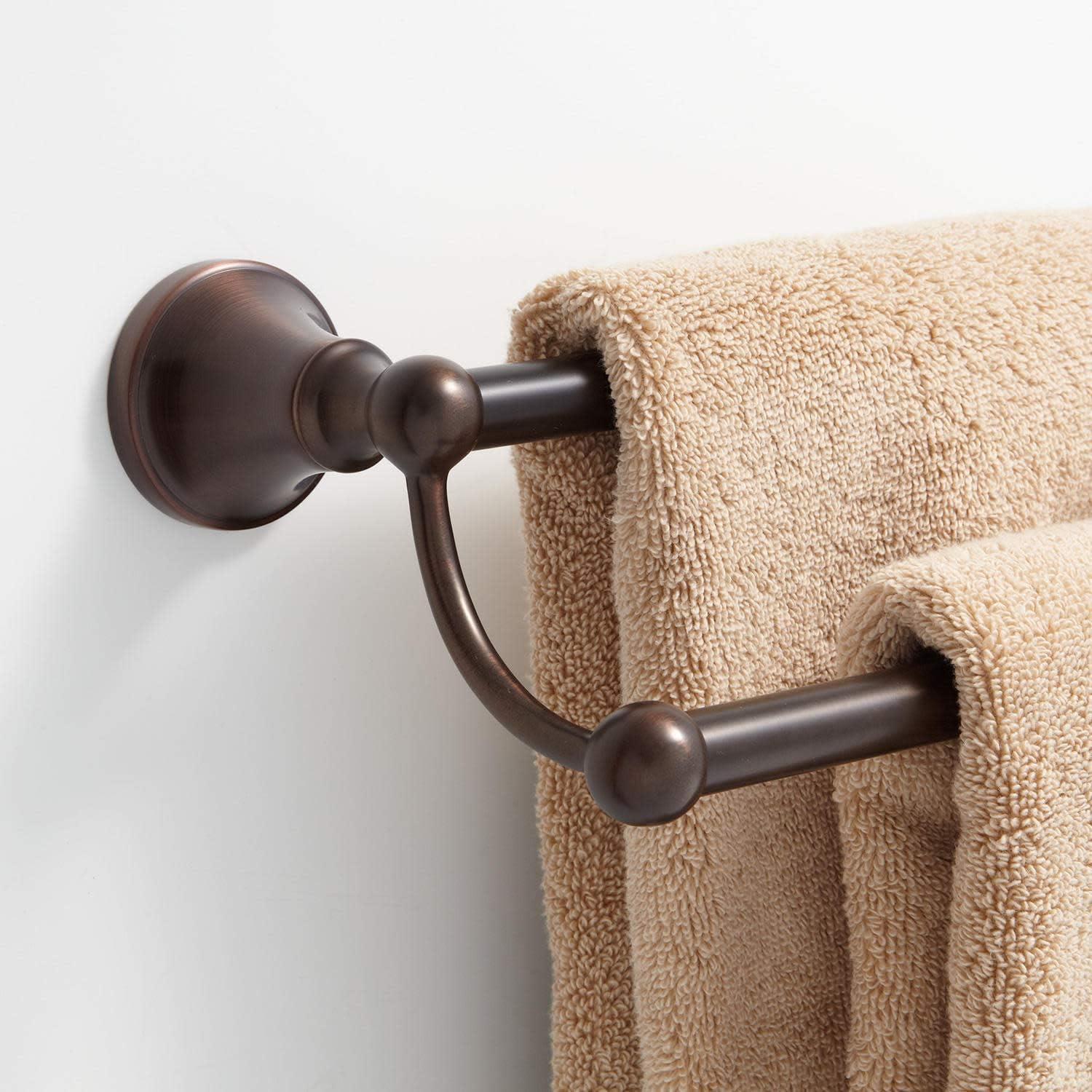 24" Seattle Collection Wall-Mount Double Towel Bar