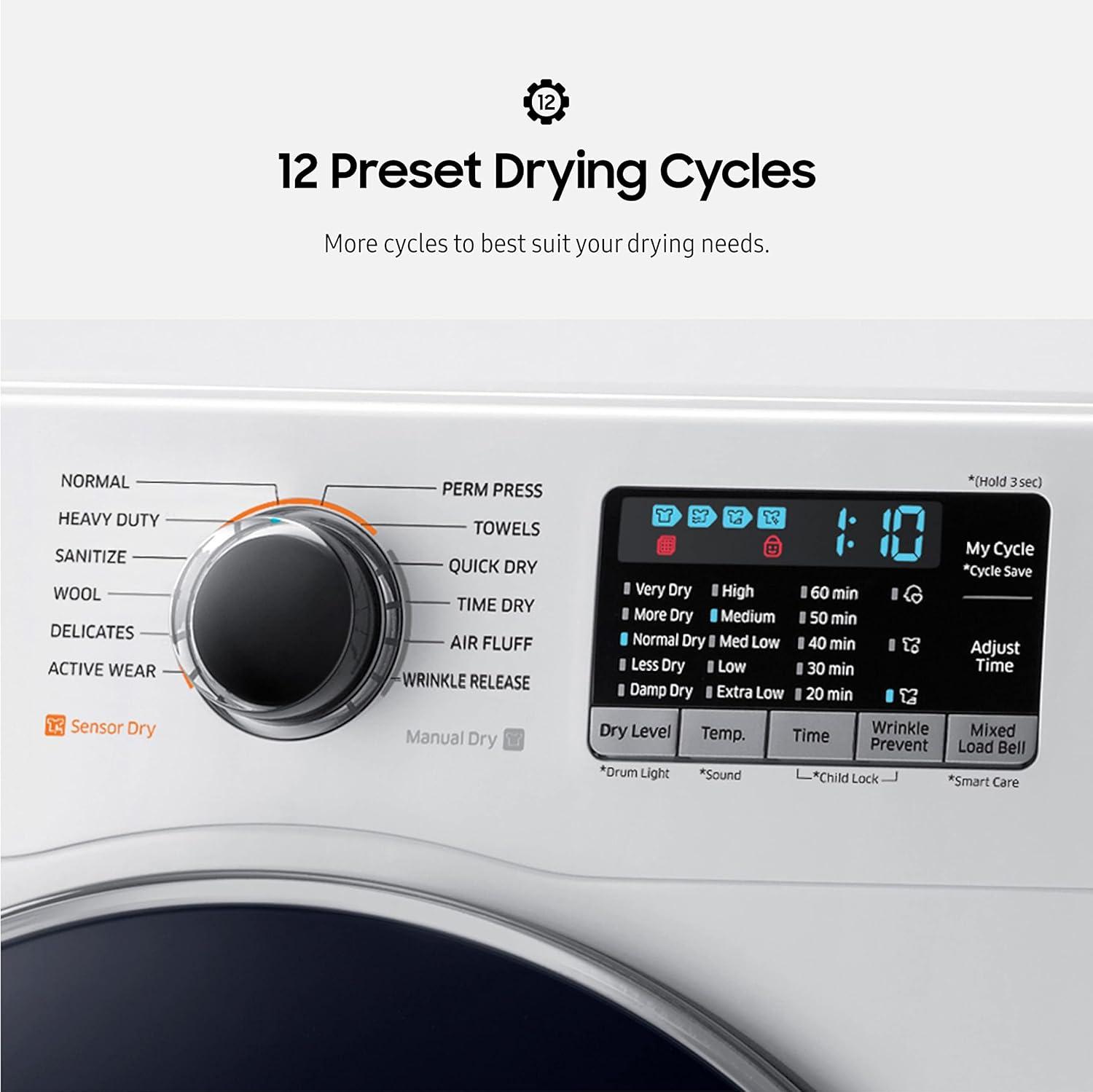 Samsung 4.0 cu. Ft. Heat Pump Dryer with AI Smart Dial and Wi-Fi Connectivity