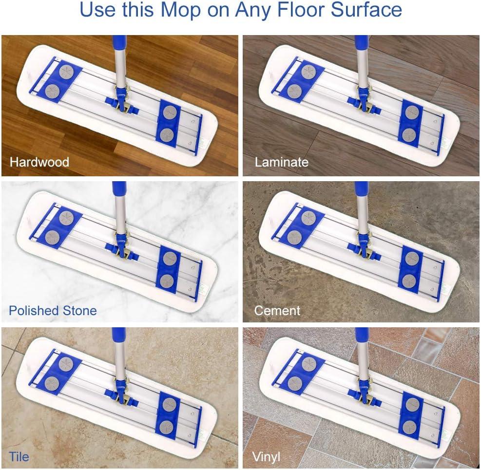 Arkwright Wet Mop Replacement Pads (12 Pack), Microfiber, 24 in., Green