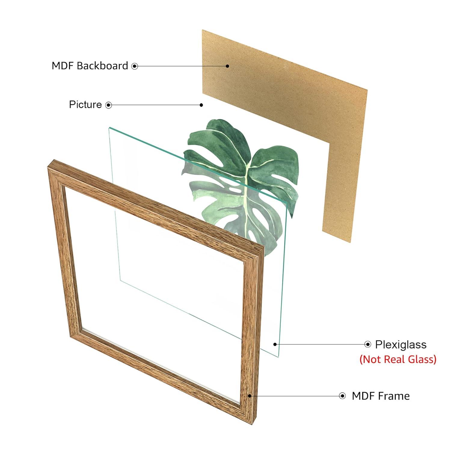 ArtbyHannah Canvas Wall Art Prints, Unframed Botanical Pictures Wall Decor, Sage Green Leaf Plant Poster for Bedroom Decorations & Gift (10x10 Inch, 4 Pack)