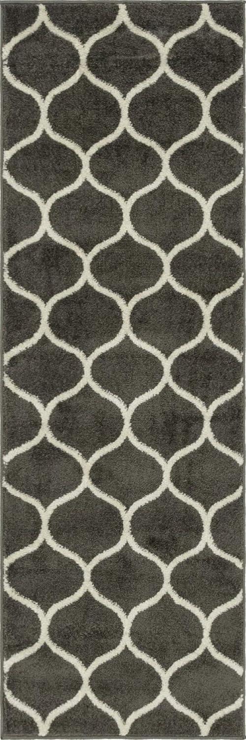 Unique Loom Trellis Frieze Rounded Area Rug