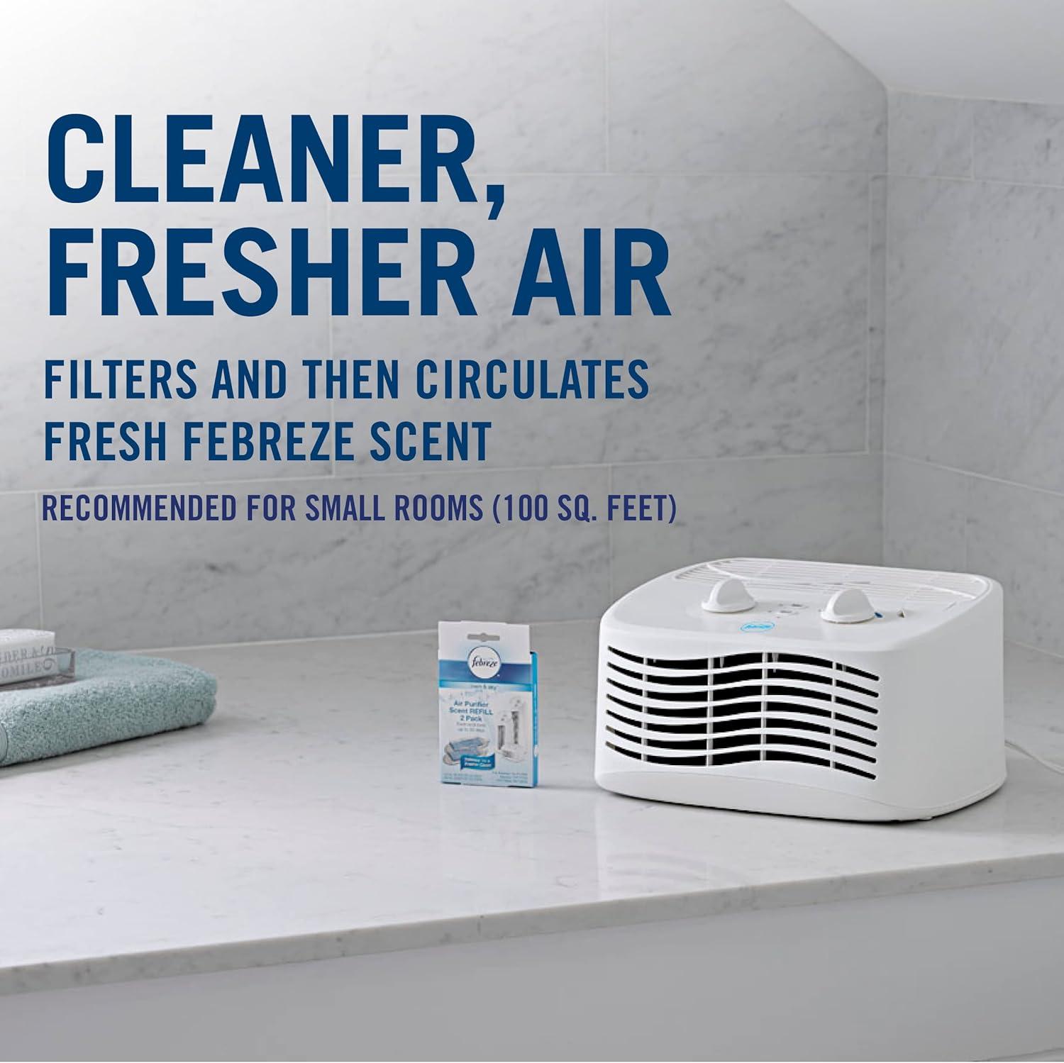 febreze fht170w hepa-type air purifier, small room, white