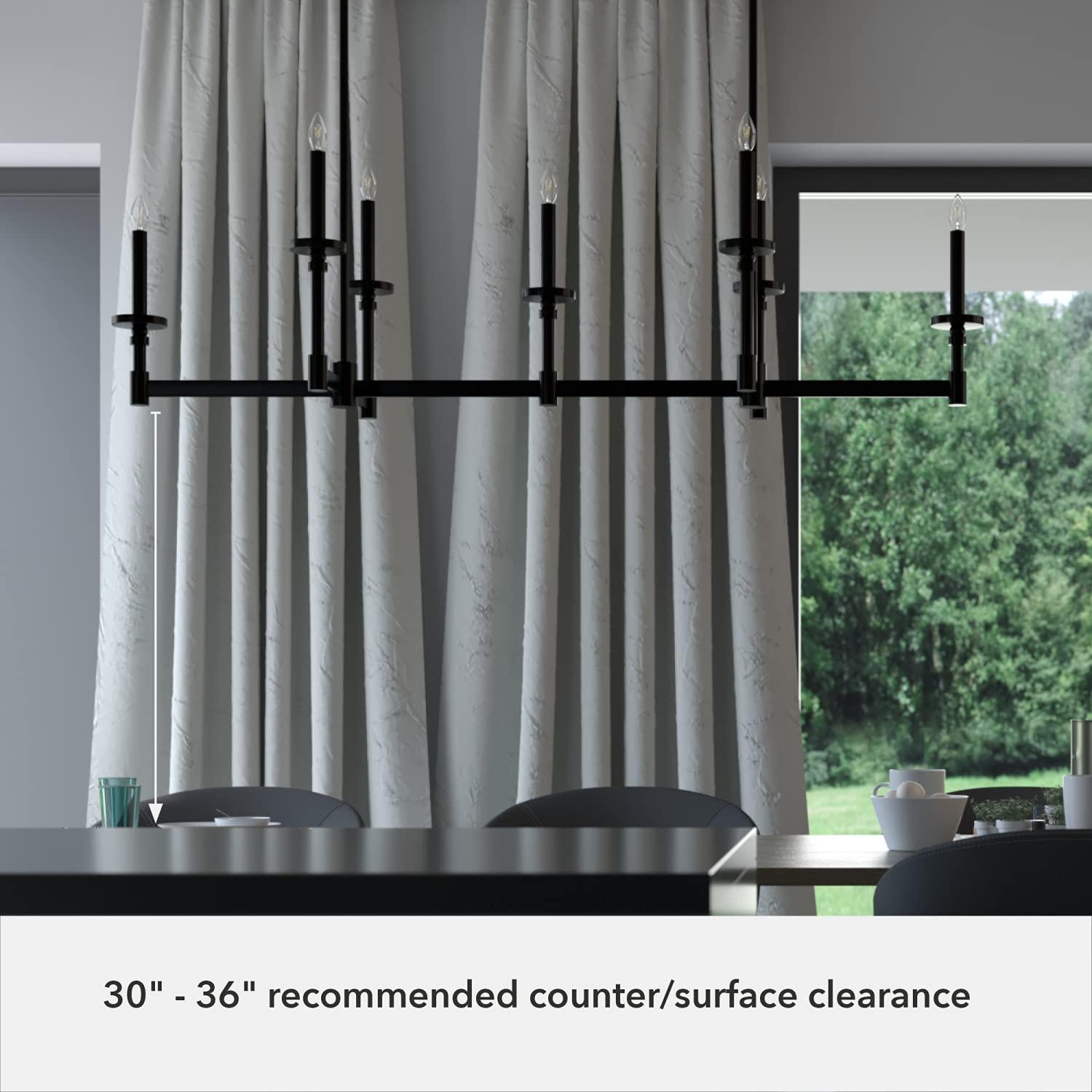 Briargrove 7 - Light Candle Style Modern Linear Pendant