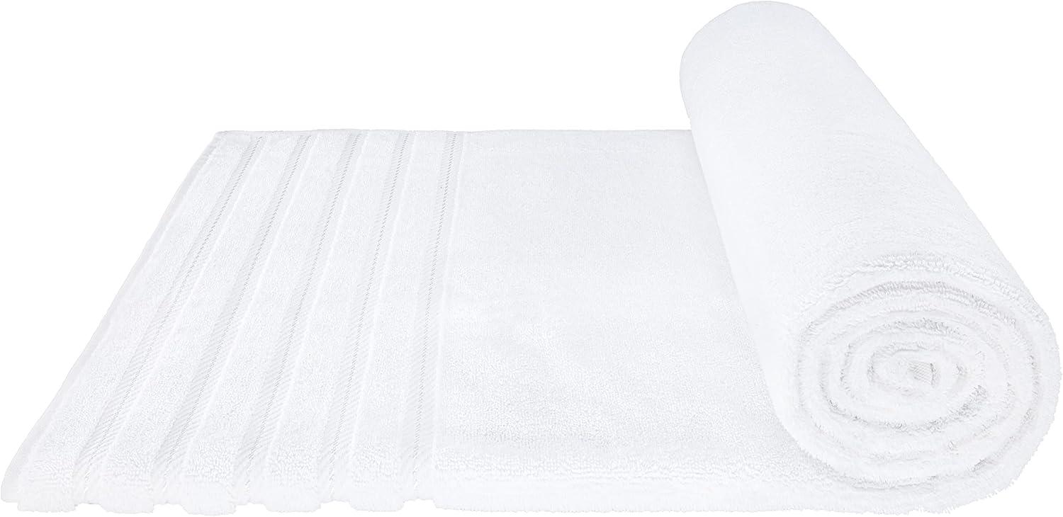 American Soft Linen Luxury 35x70 Jumbo Large Bath Towel, 100% Cotton Turkish Bath Towel Sheet, White