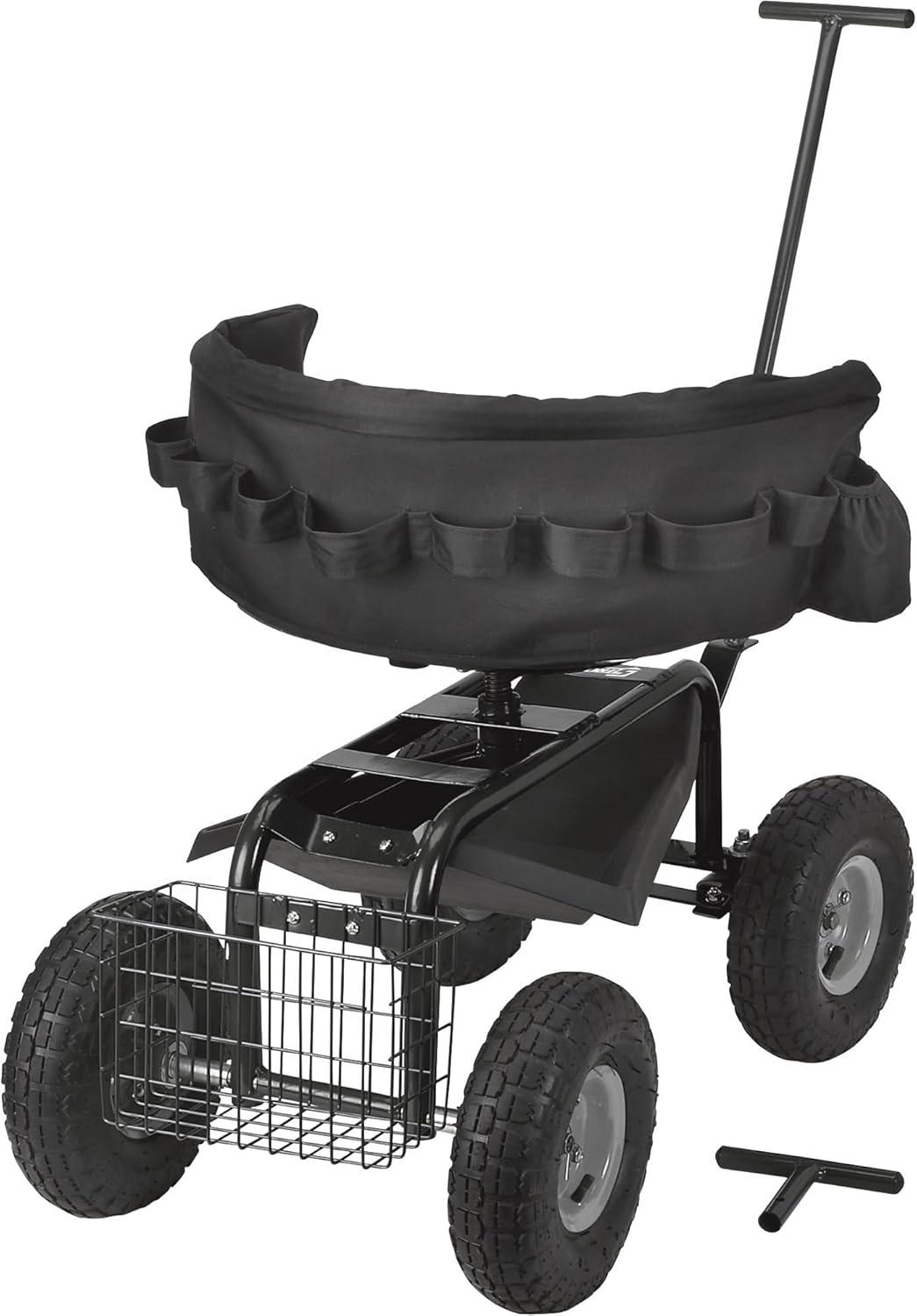 Strongway Deluxe Rolling Garden Seat with Easy Change Turnbars