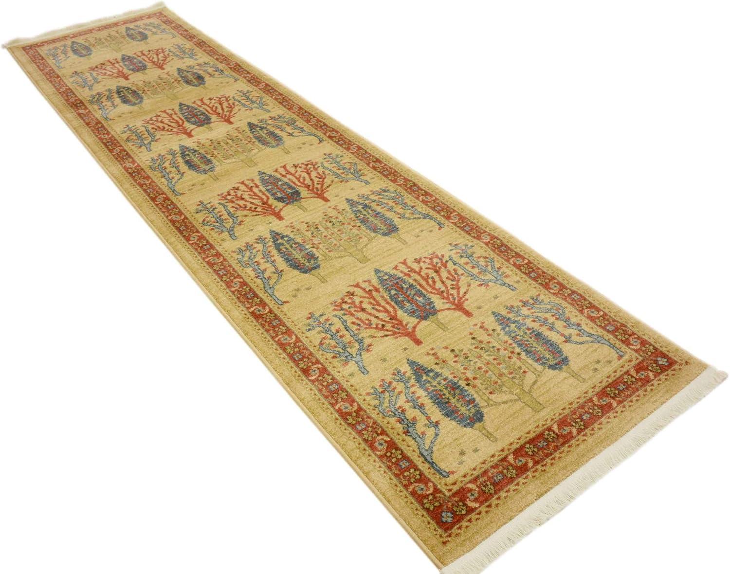 Unique Loom 2' 7 x 10' 0 Runner Tan Fars Mesquite Area Rug