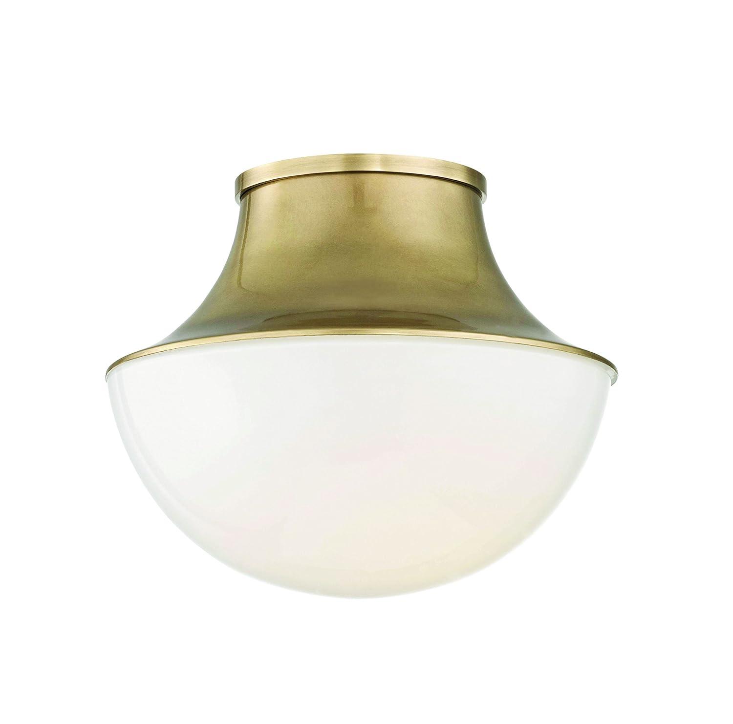Alistair Single Light Glass Flush Mount