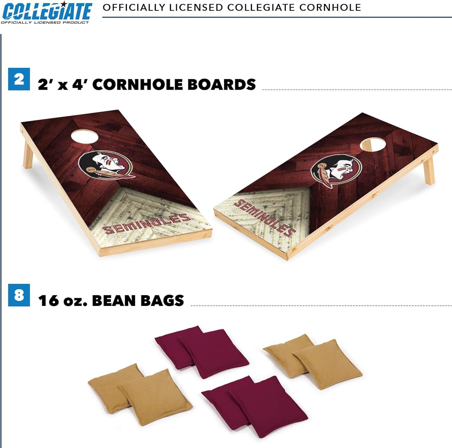 NCAA Florida State Seminoles 2'x4' Wood Cornhole Set