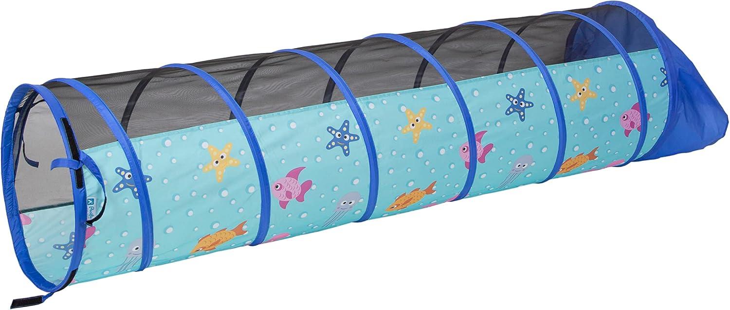 Sea Buddies Blue and Black Play Tunnel for Kids