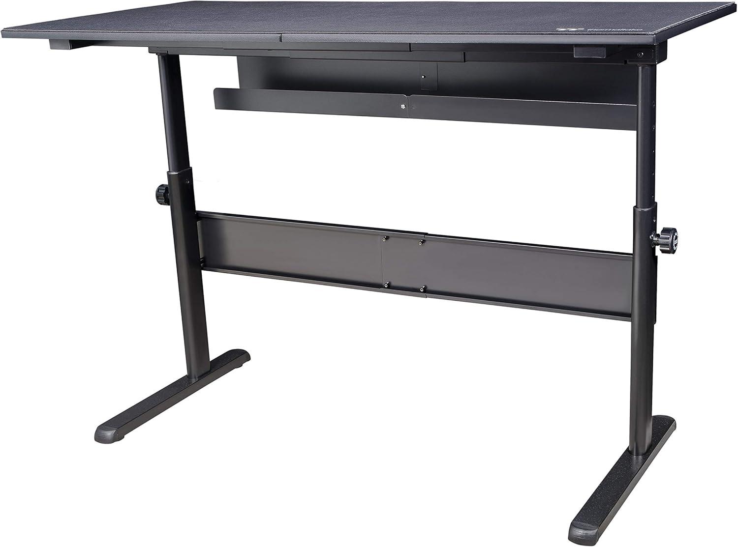 Black Adjustable Steel Gaming Standing Desk Converter