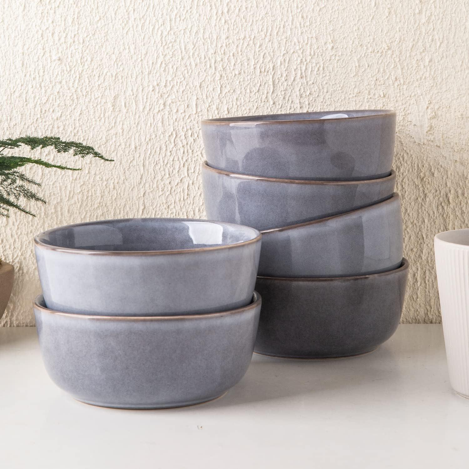 Cereal Bowls Set of 6 for Kitchen