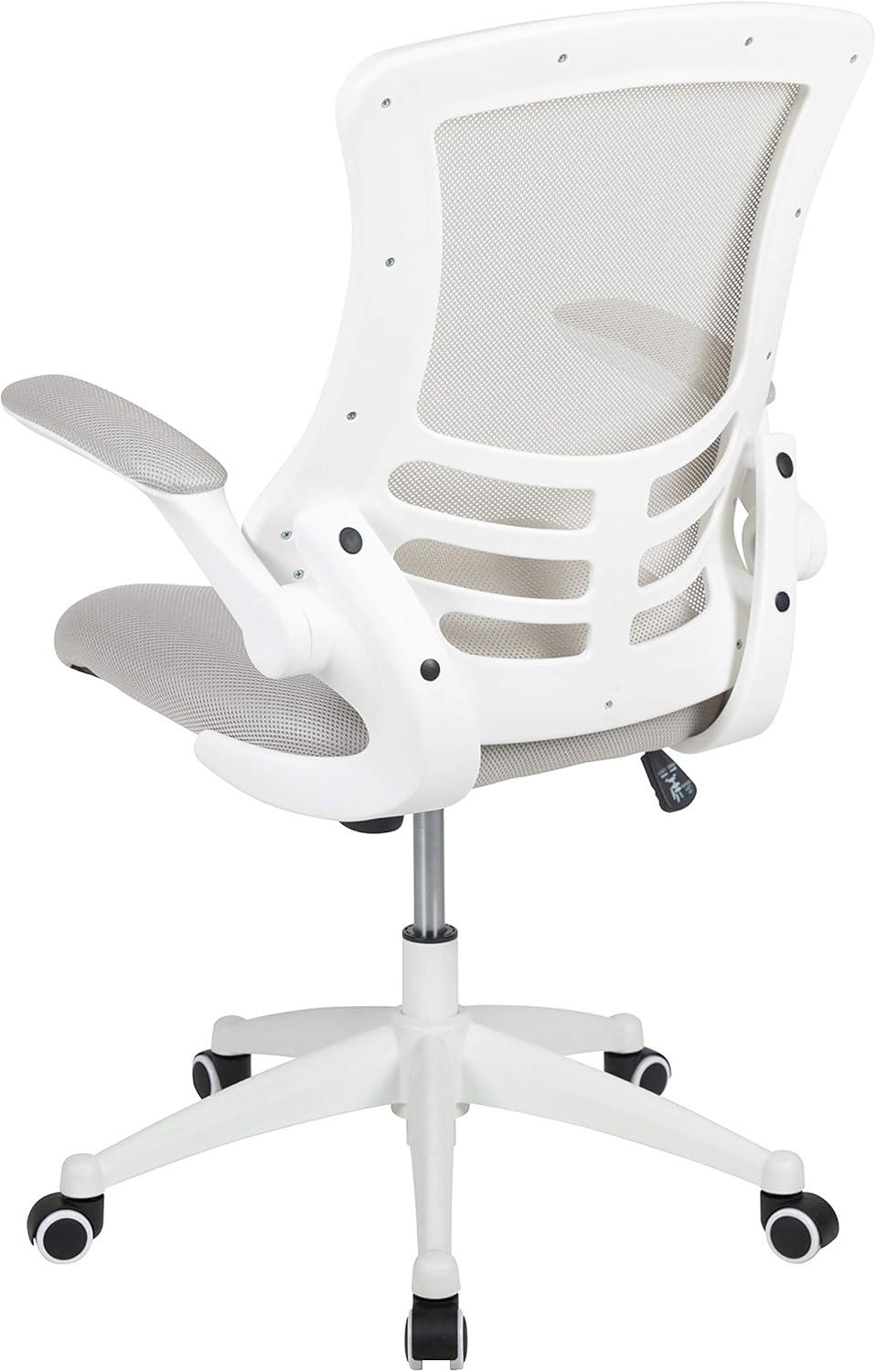 Jayetta Mid-Back Mesh Swivel Ergonomic Office Chair with Flip-Up Arms by Flash Furniture