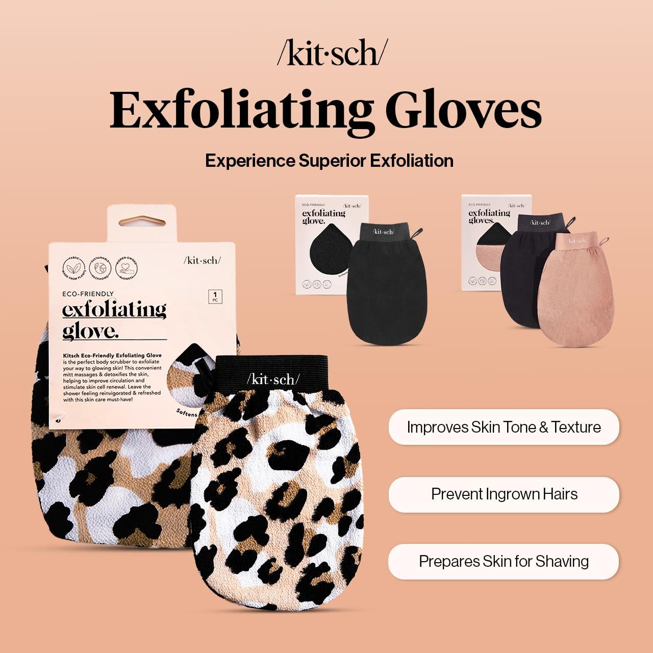 Kitsch Eco-Friendly Exfoliating Glove - Leopard