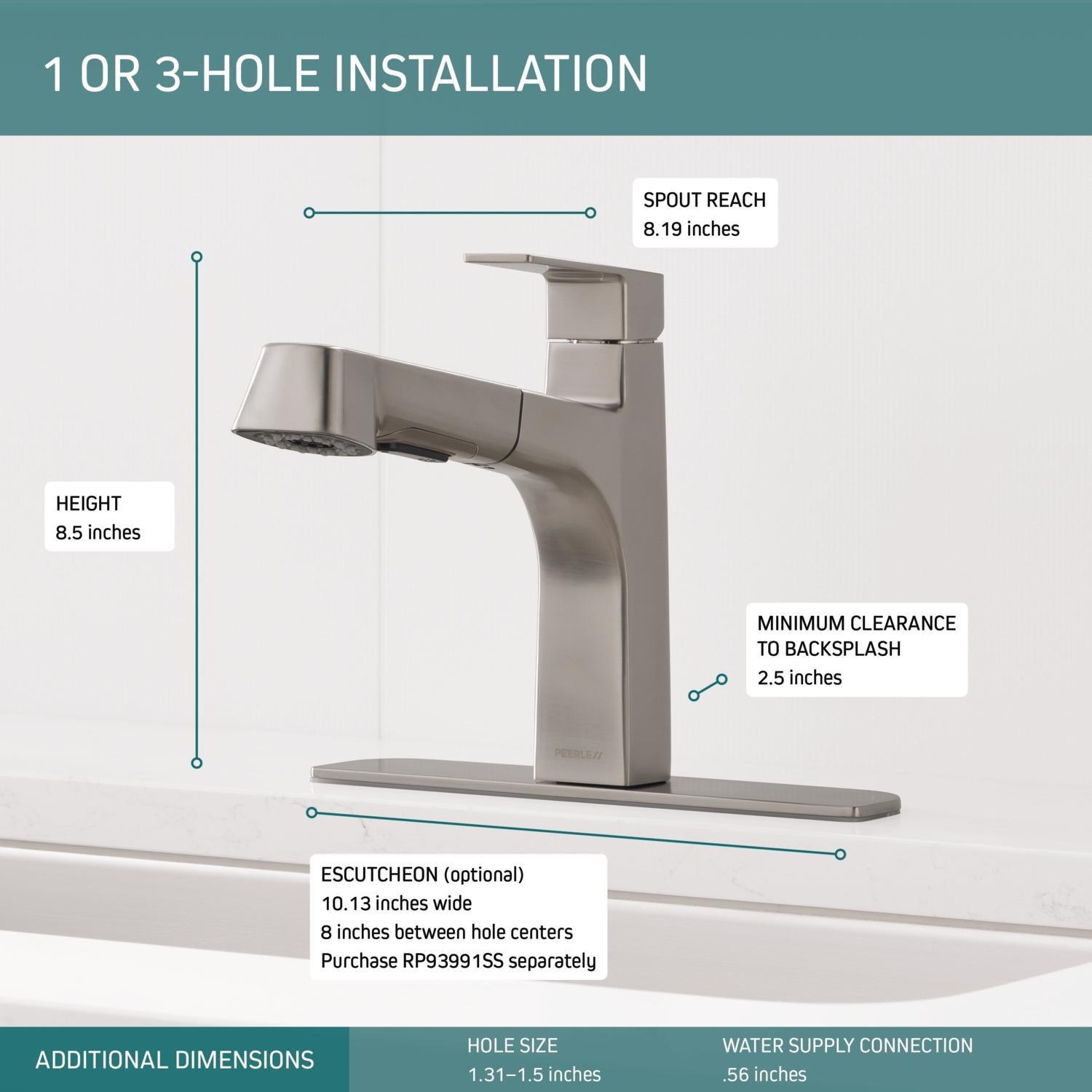 Peerless Faucets Xander Pull Out Kitchen Faucet