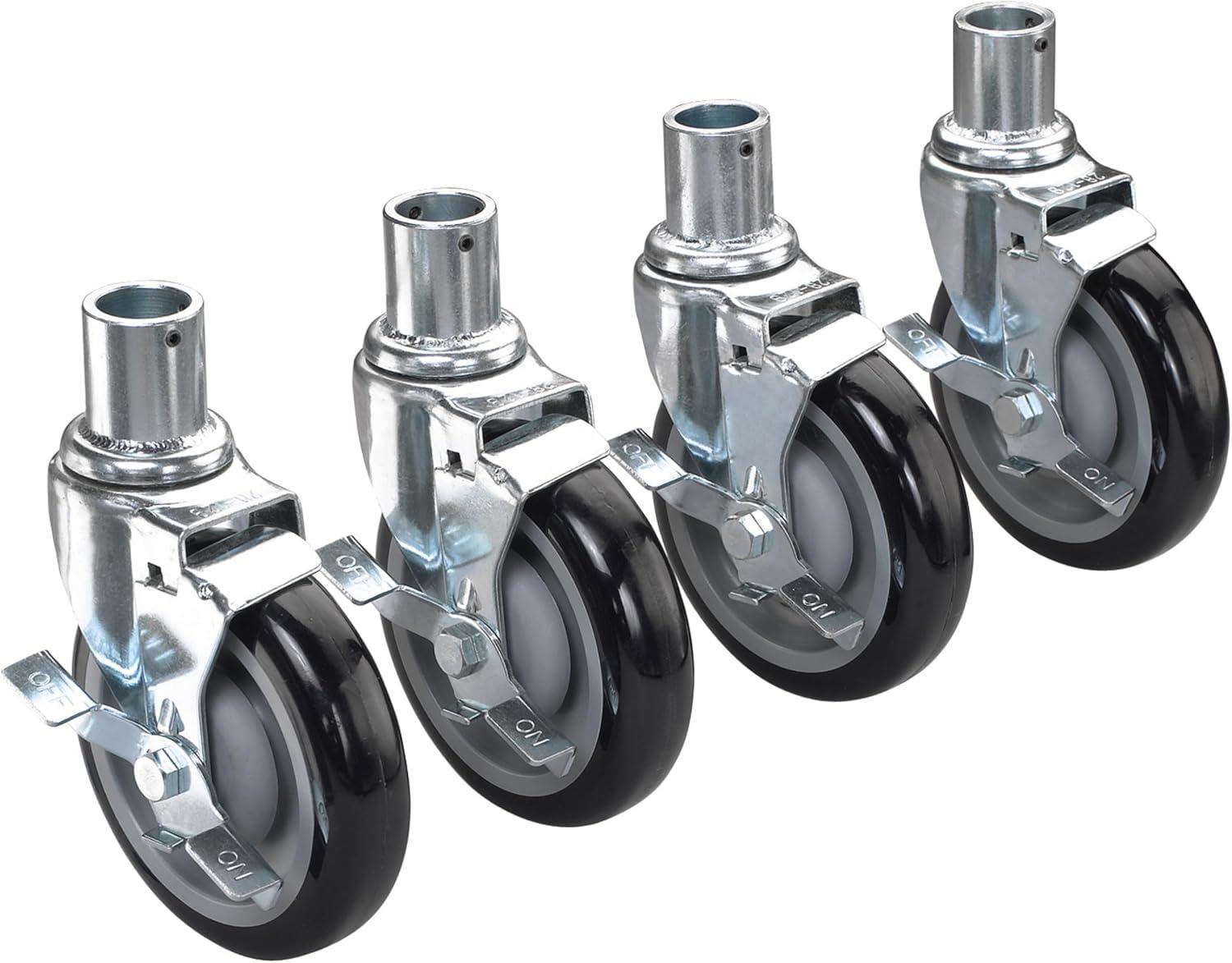 Krowne 28-151S 5" Universal Shelving Casters Set of 4